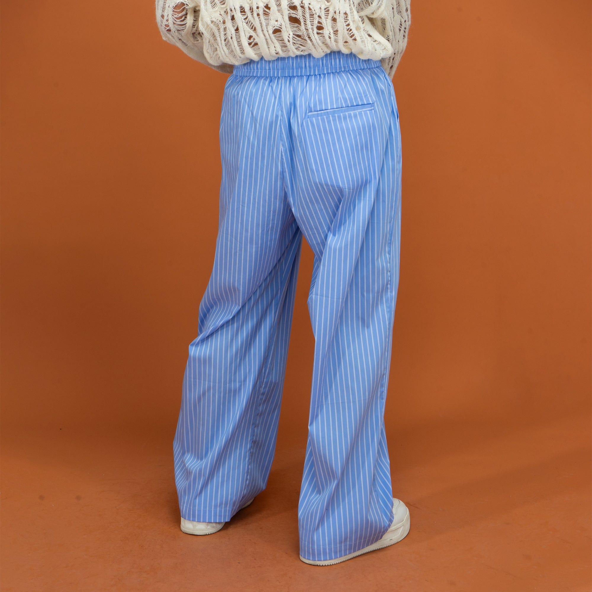 CLP Classic Striped Drawstring Wide-Leg Pants