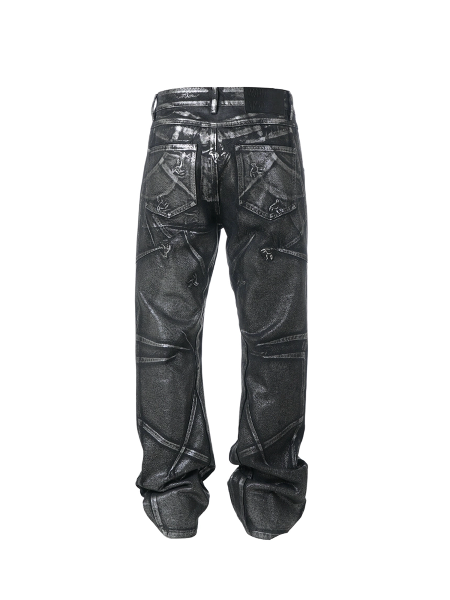 VINKID Coated Pigeon Graphic Jeans