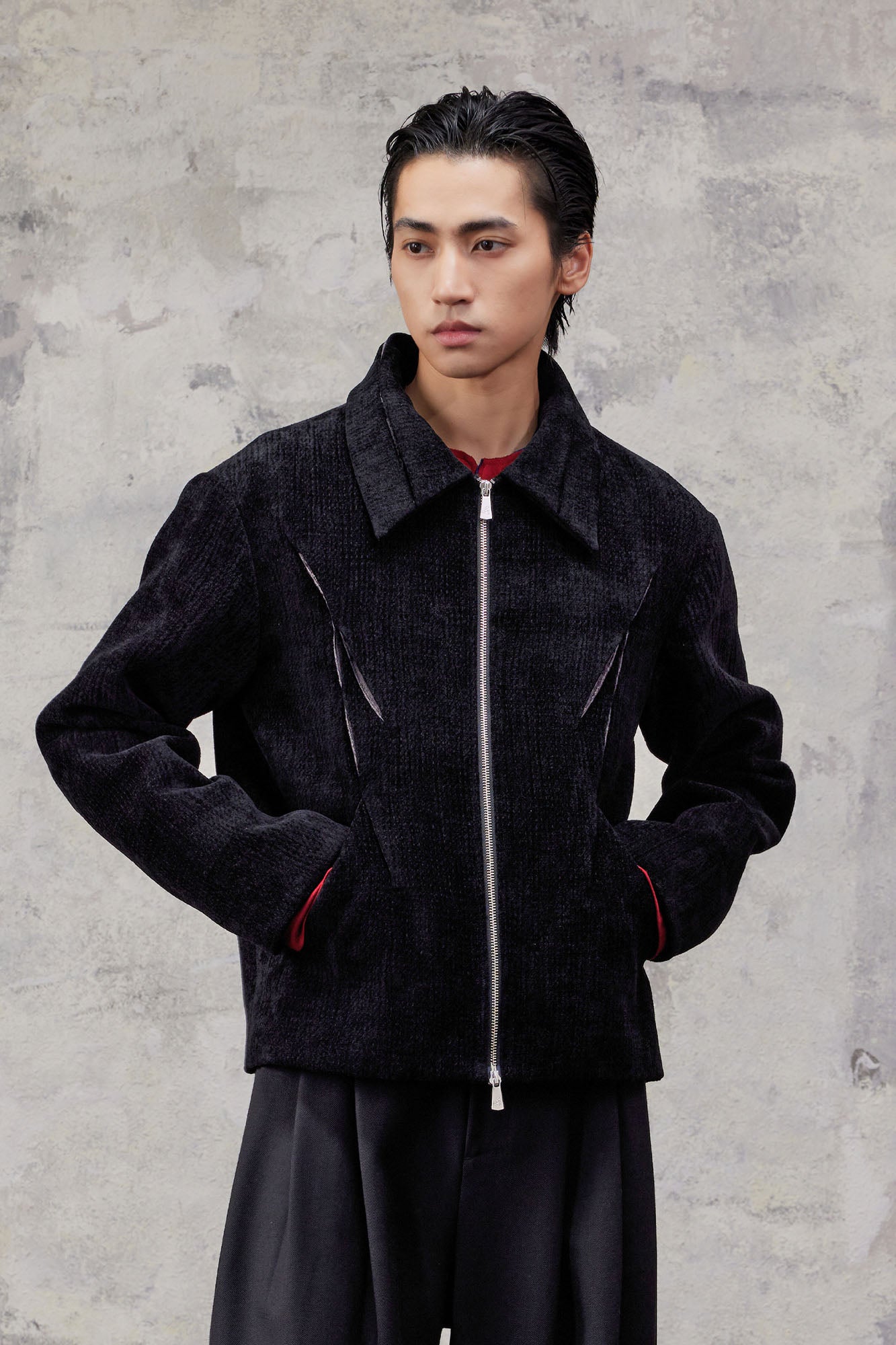 ALVNG AR ANTS Chenille Dual Zip Jacket