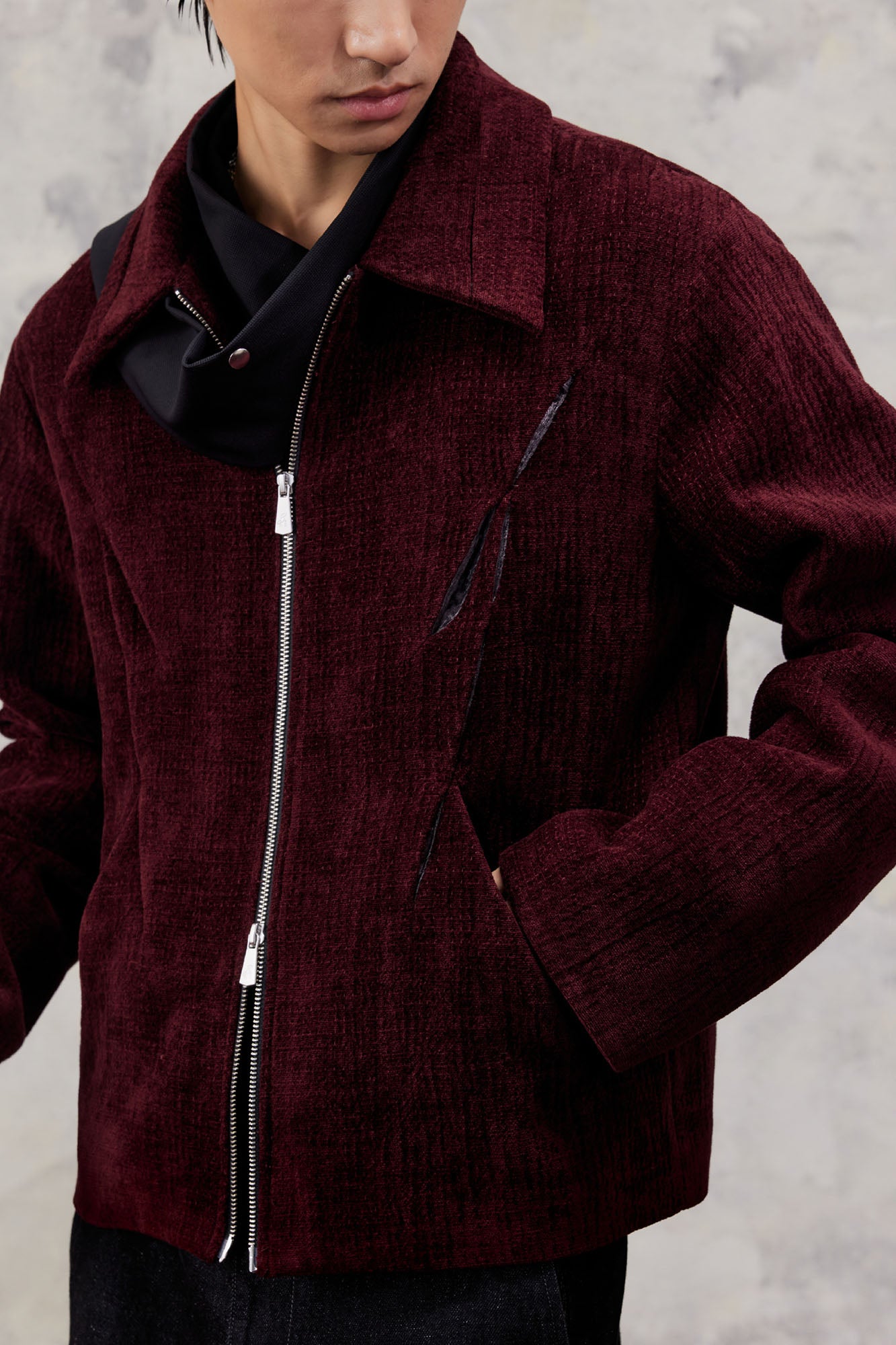 ALVNG AR ANTS Chenille Dual Zip Jacket