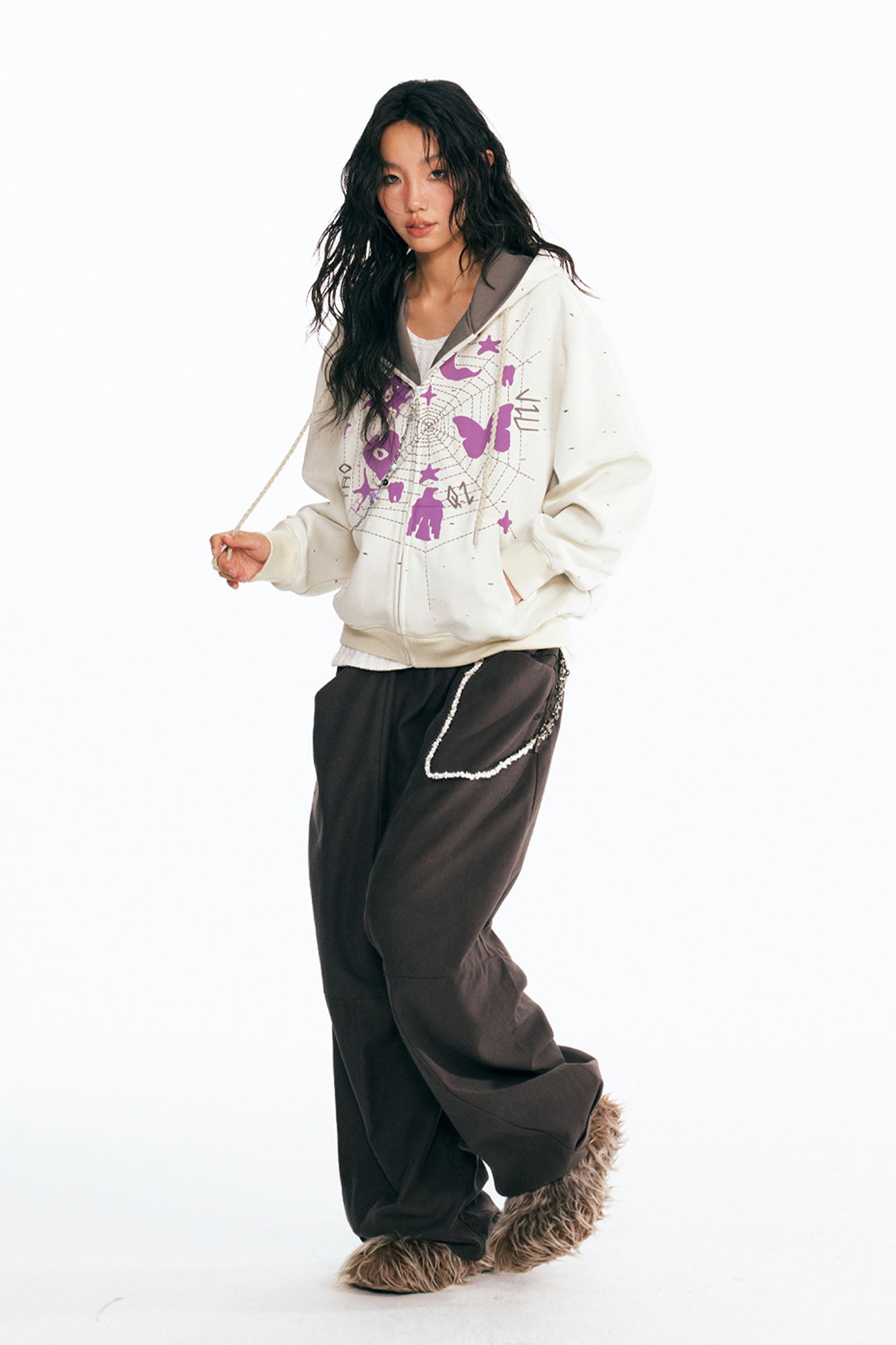 1997 POSTOFFICE Dreamcatcher Graphic Zip-Up Hoodie, premium urban and streetwear designers apparel on PROJECTISR.com, 1997 POSTOFFICE