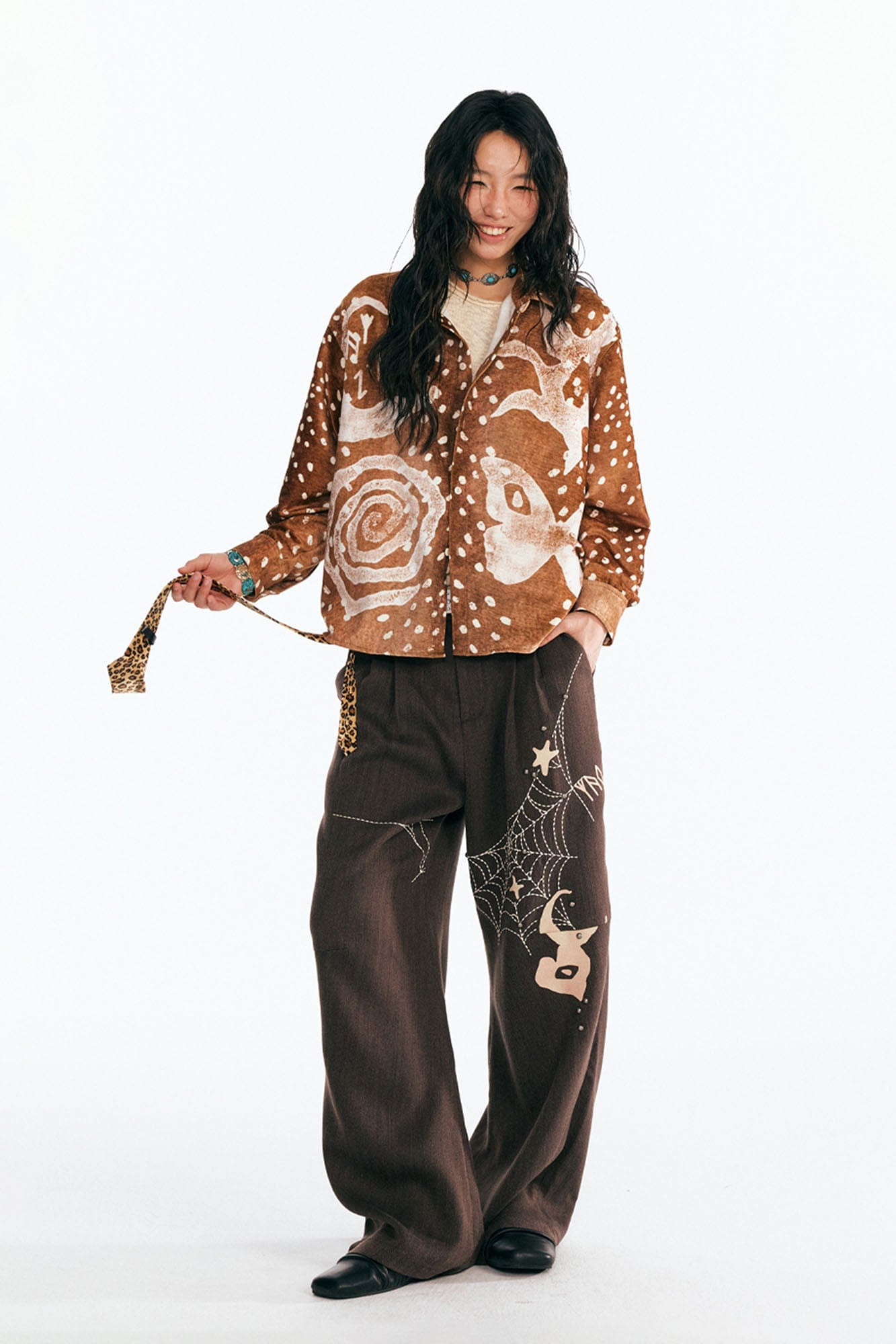 1997 POSTOFFICE Starlit Deer Suede Shirt, premium urban and streetwear designers apparel on PROJECTISR.com, 1997 POSTOFFICE