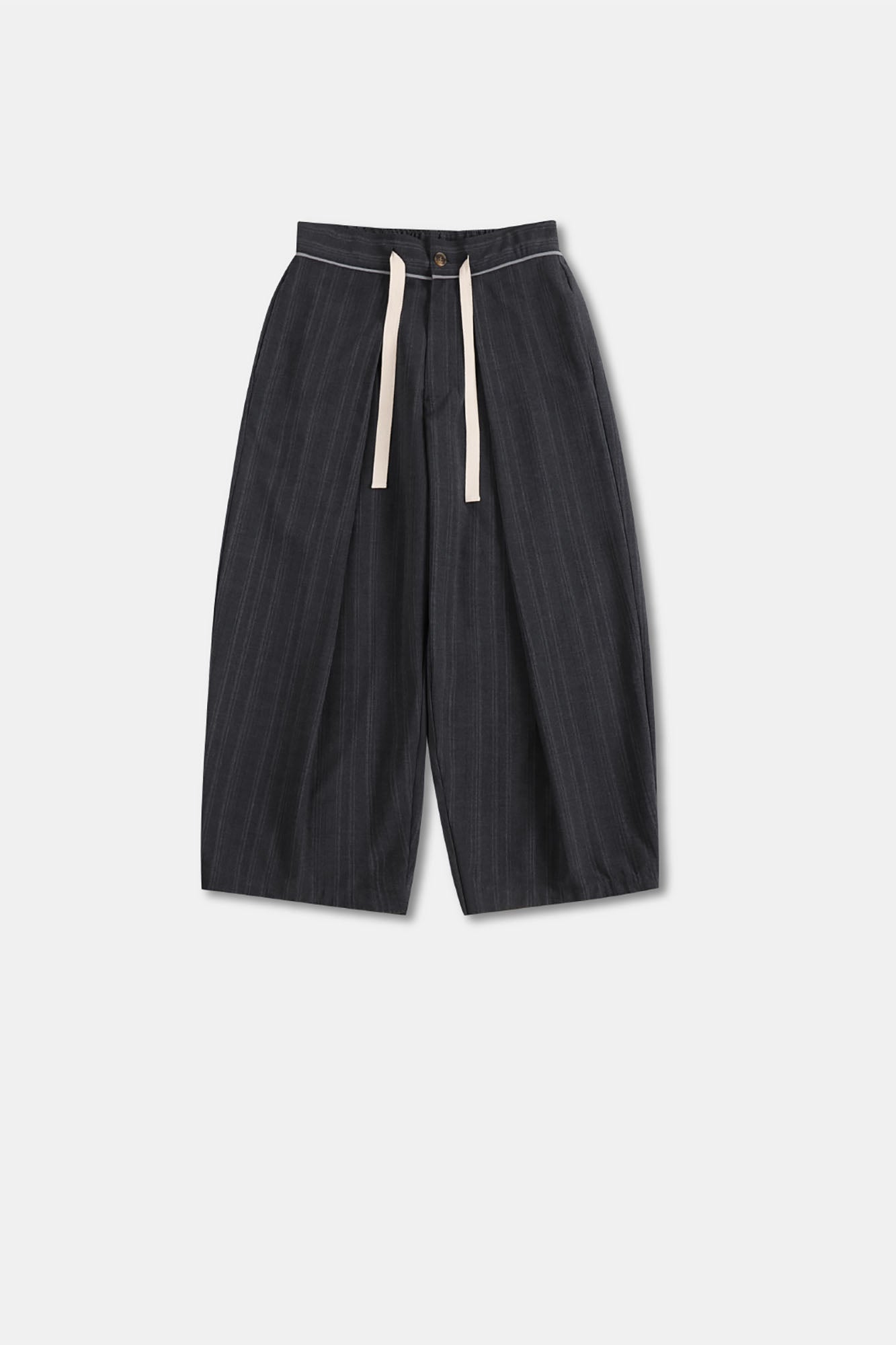 UNLIMITED MOTE Pleated Drawstring Wide-Leg Pants, premium urban and streetwear designers apparel on PROJECTISR.com, UNLIMITED MOTE