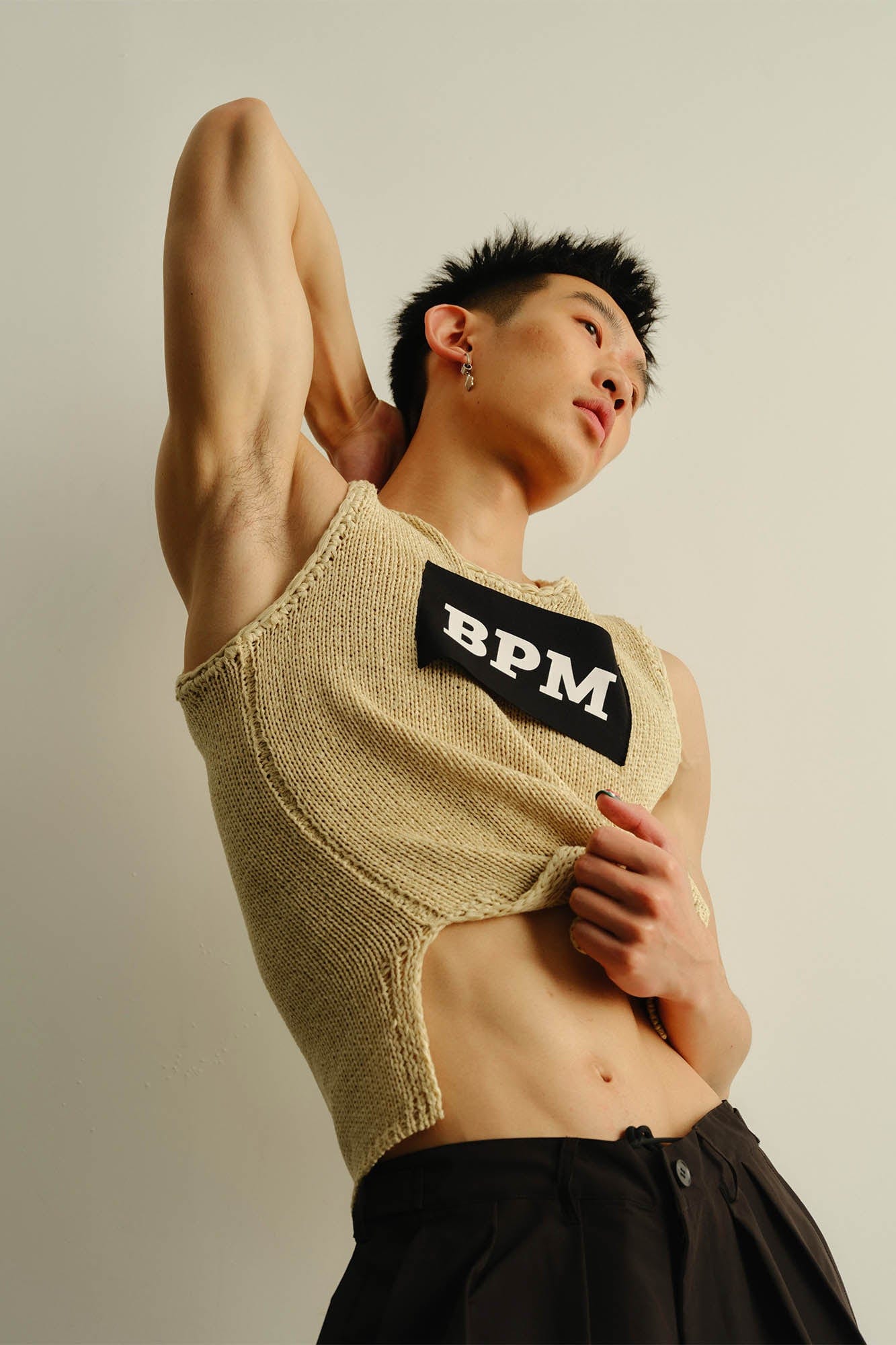 KADAKADA BPM Patchwork Knitted Vest