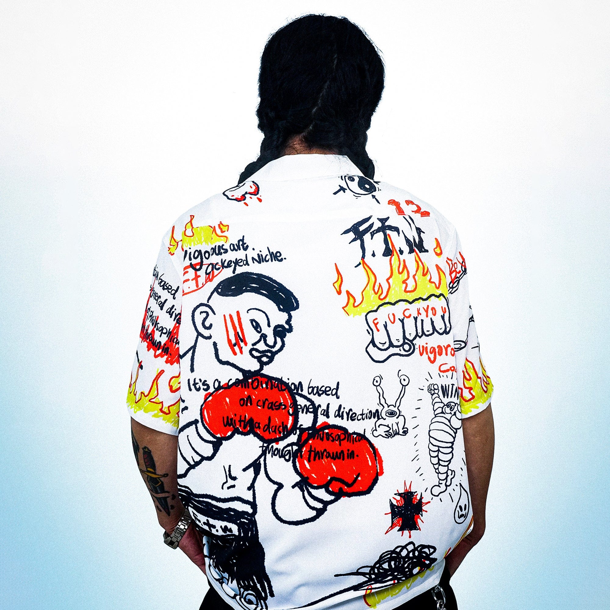 WCC Boxer Graffiti Half-Shirt