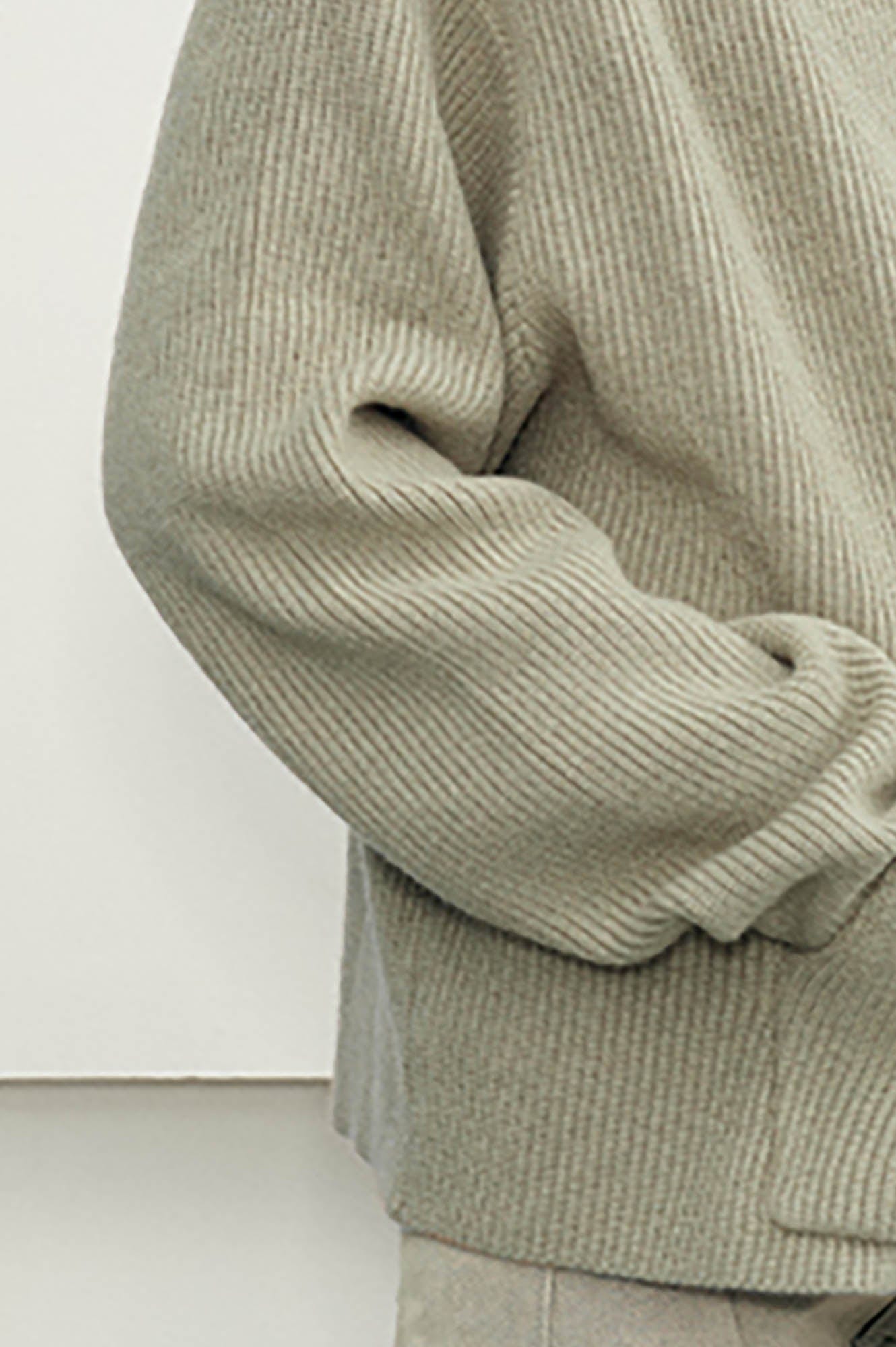 KREATE Dune Ribbed Oversized Hooded Sweater