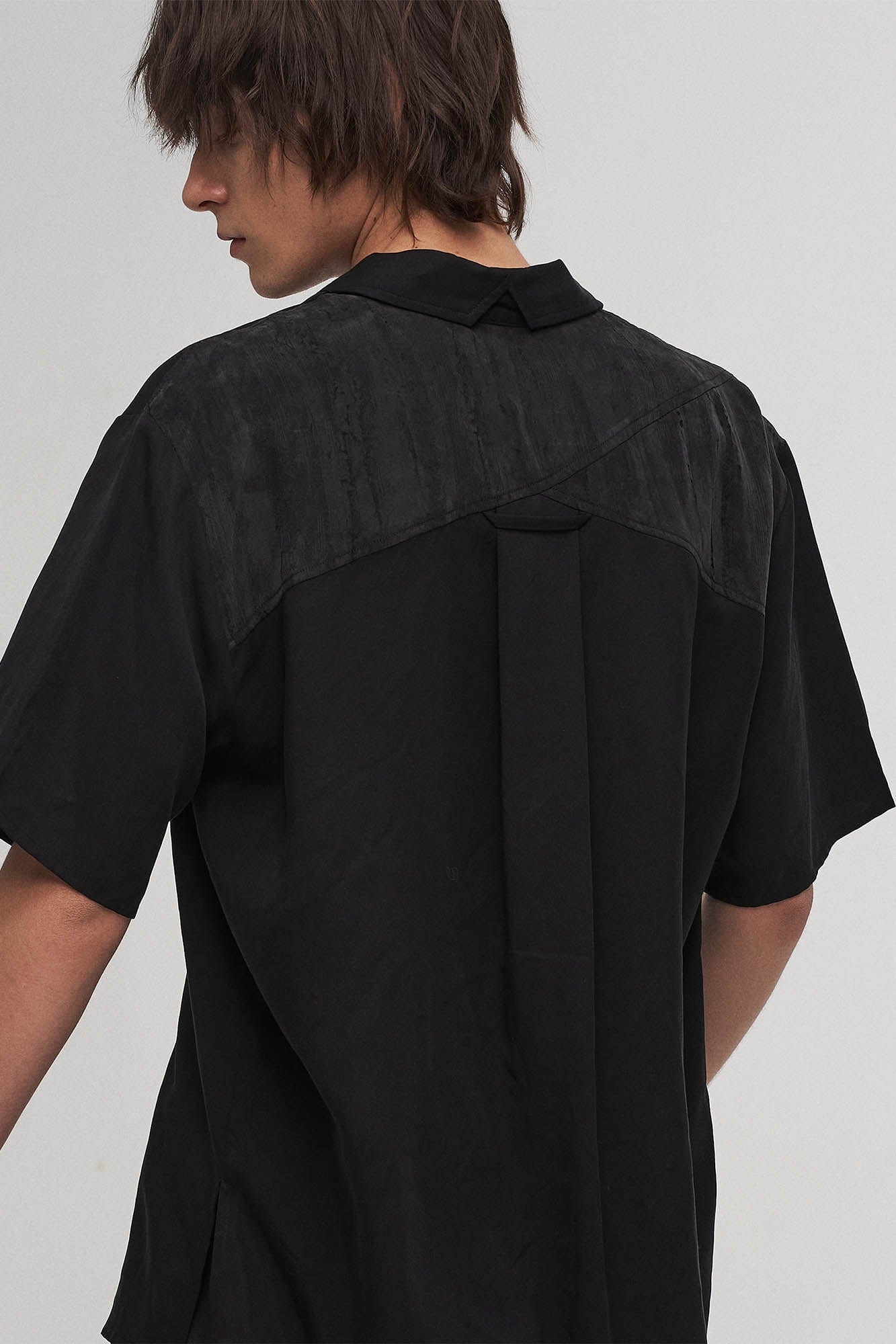 ILNya Nieternite Nifutur Dark Angel Paneled Half Shirt, premium urban and streetwear designers apparel on PROJECTISR.com, ILNya Nieternite Nifutur