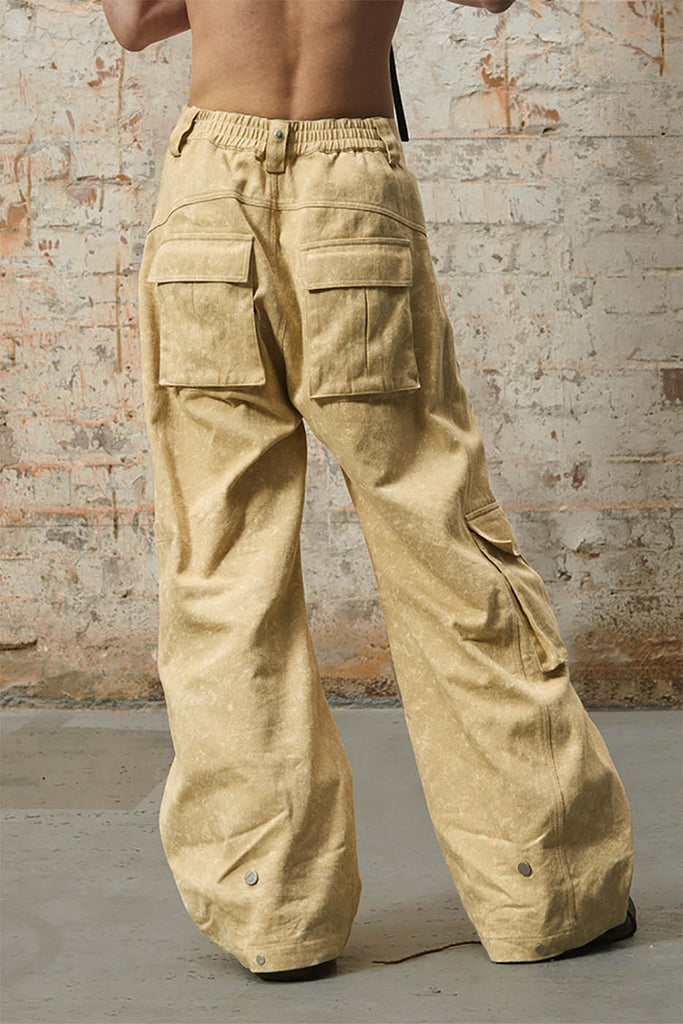RELABEL Multi-Pocket Deconstructed Cargo Pants, premium urban and streetwear designers apparel on PROJECTISR.com, RELABEL