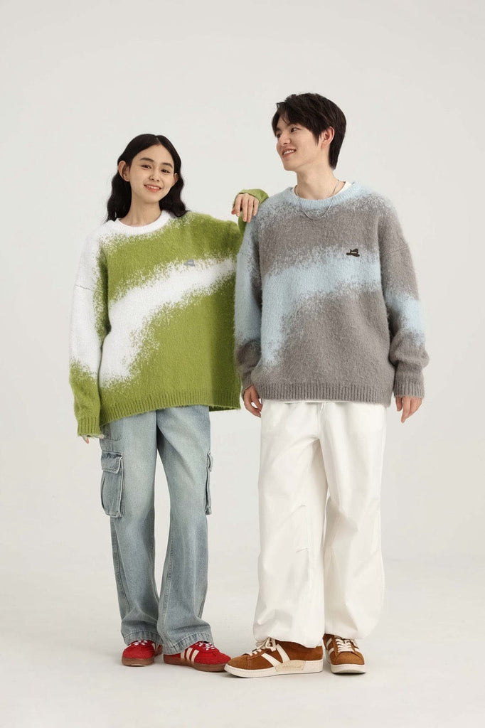 CONKLAB Powder Gradient Sweater, premium urban and streetwear designers apparel on PROJECTISR.com, Conklab