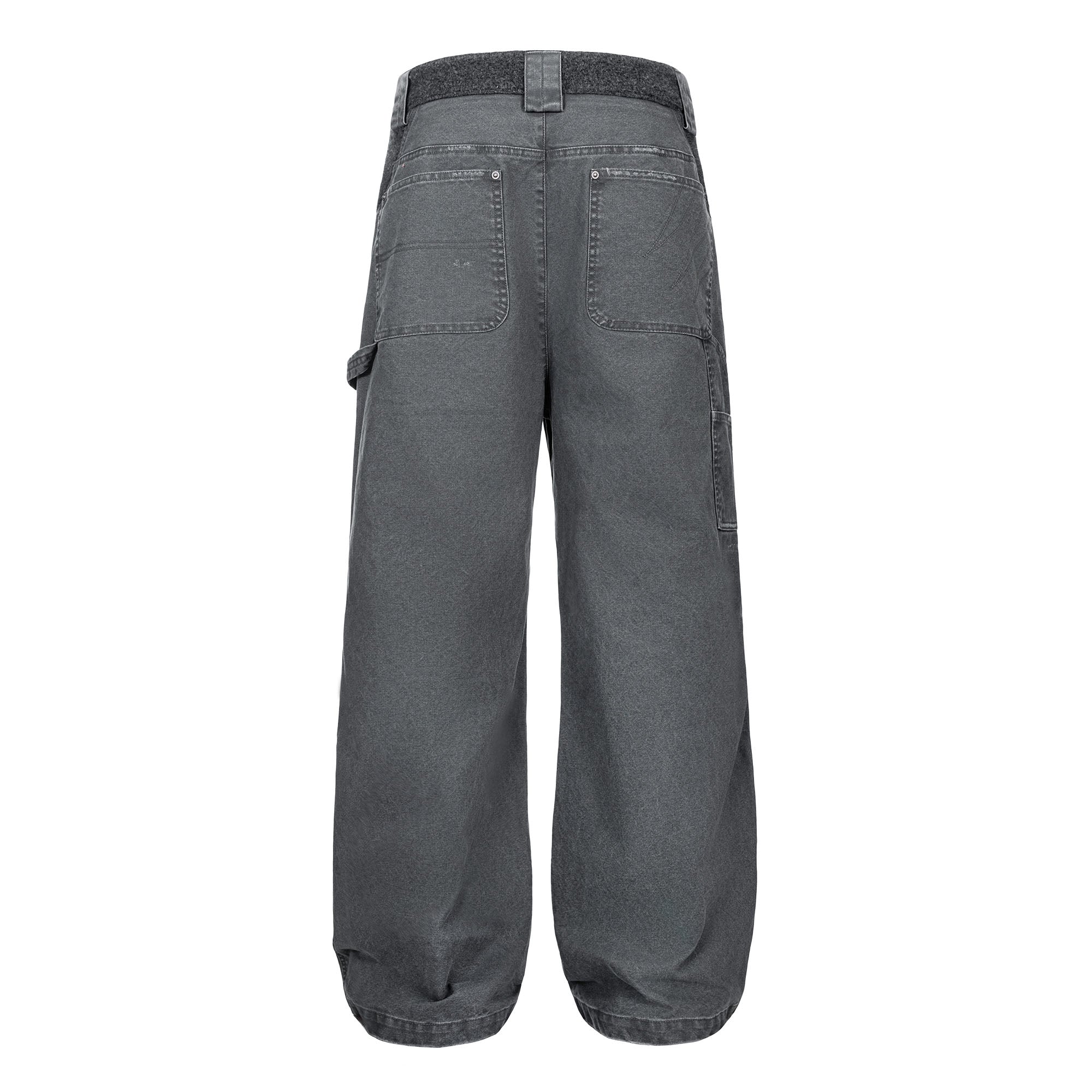 ESAIAS Claw Washed Panel Straight-Leg Pants, premium urban and streetwear designers apparel on PROJECTISR.com, ESAIAS