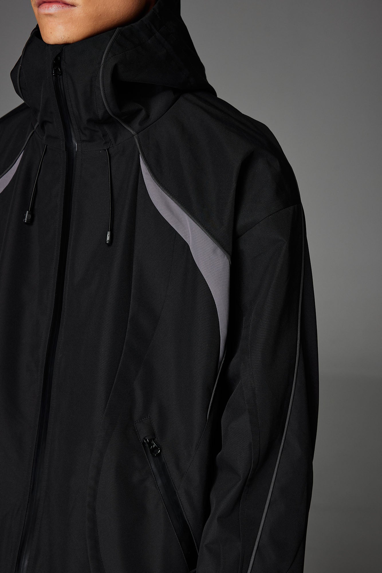 CATSSTAC Stormline Contrast Panel Zip Jacket, premium urban and streetwear designers apparel on PROJECTISR.com, CATSSTAC
