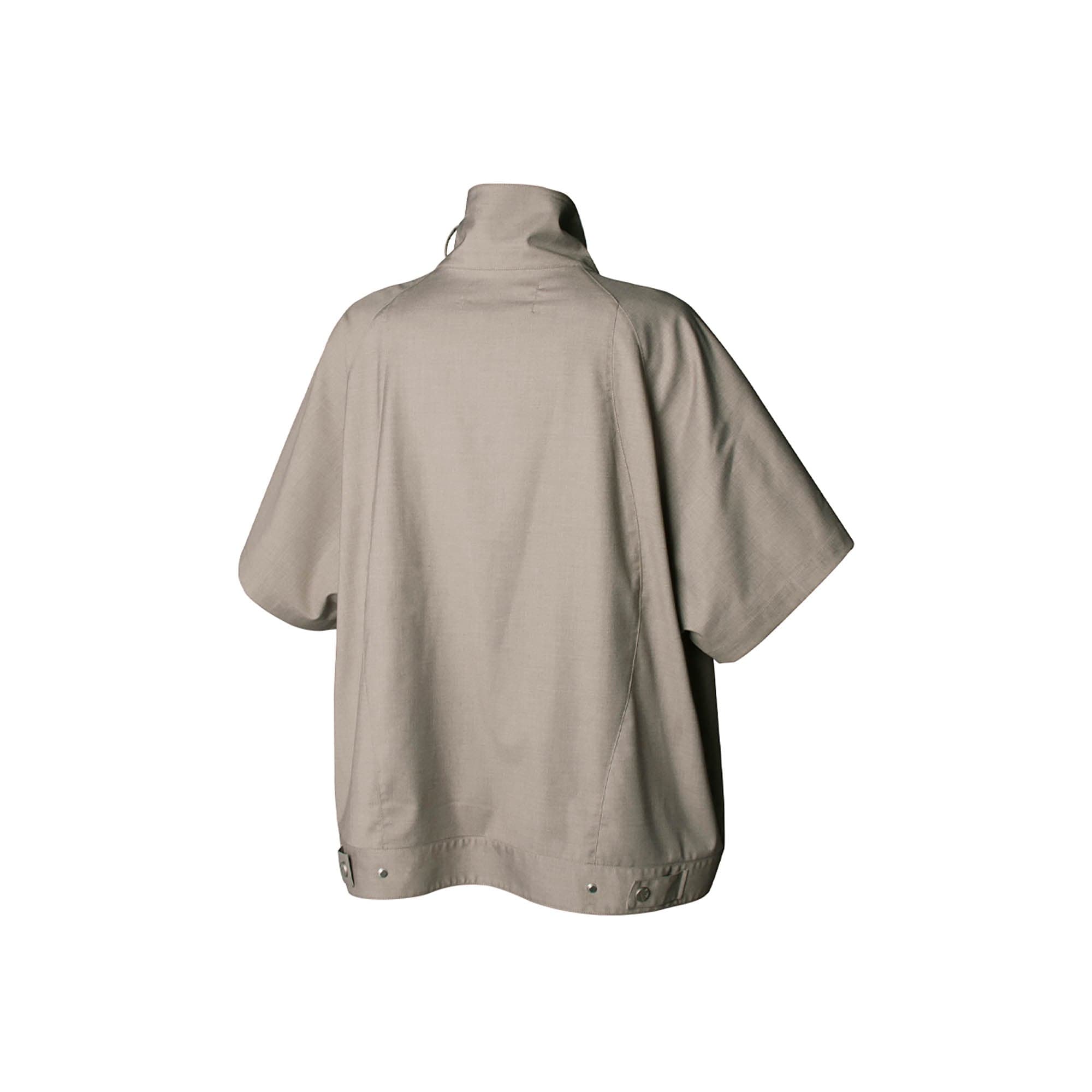 RELABEL Utility Stand Collar Half-Sleeve Jacket, premium urban and streetwear designers apparel on PROJECTISR.com, RELABEL