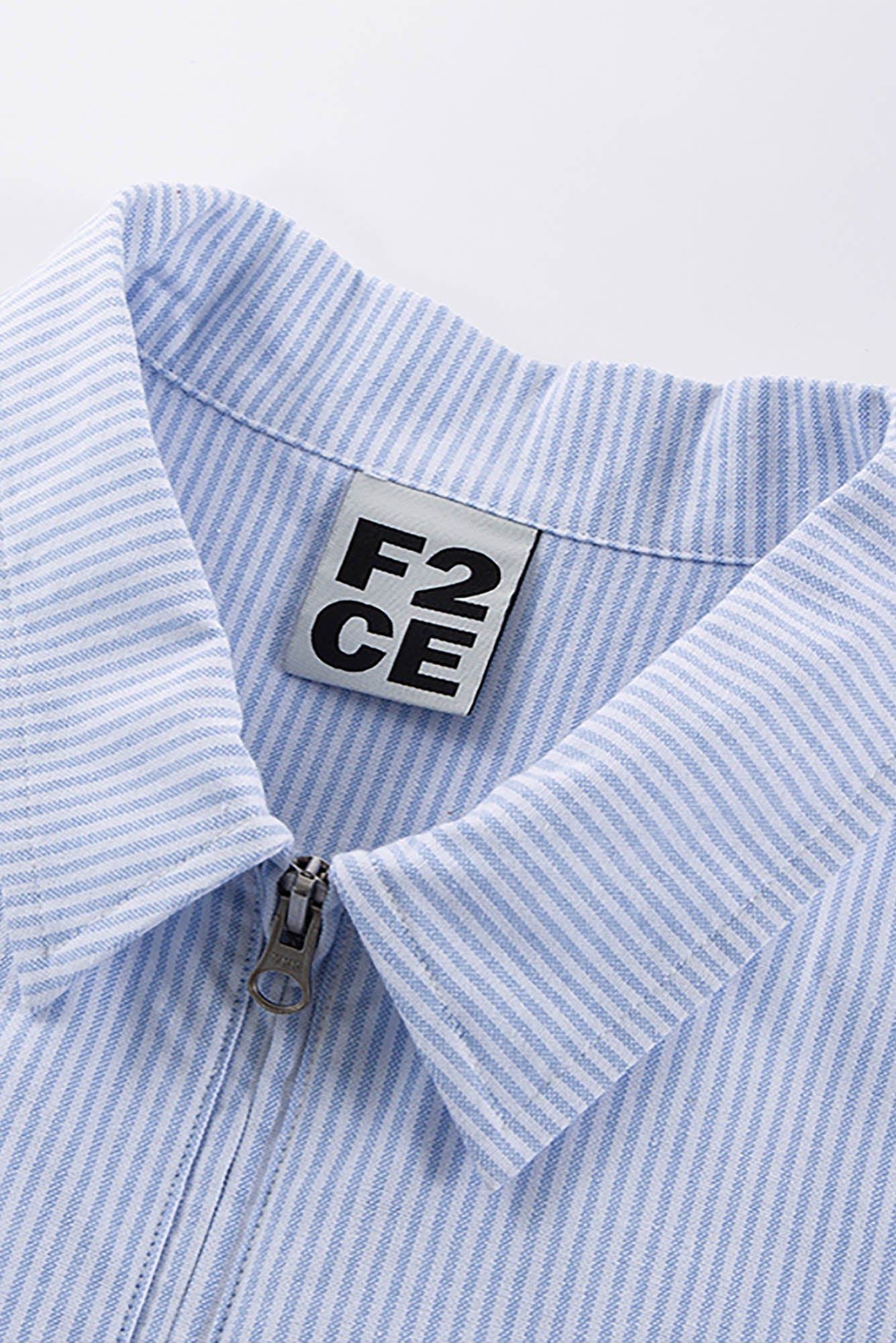 F2CE Pinstriped Half-Zip Polo Pocket T-Shirt