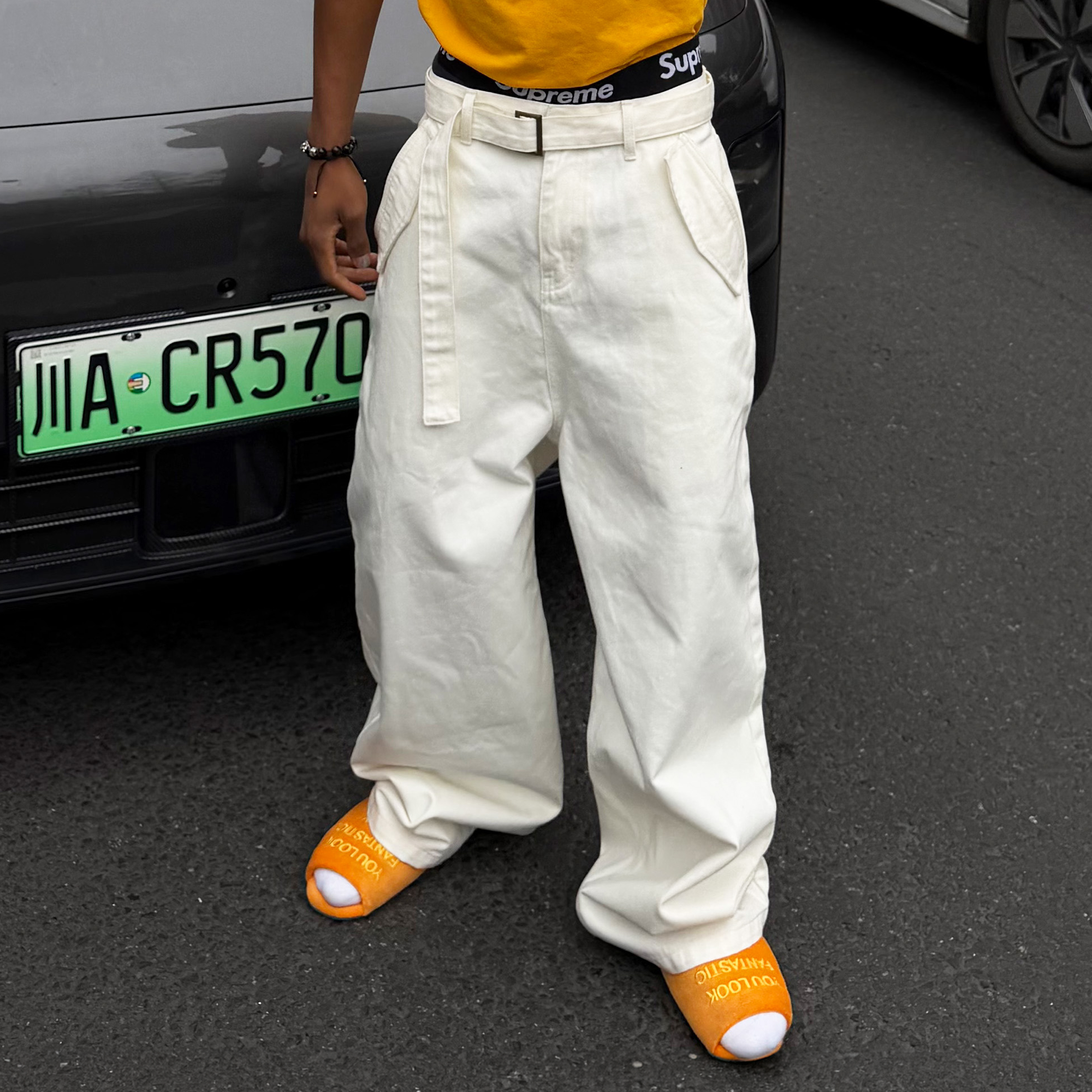 STEEPC Belted Baggy Utility Pants, premium urban and streetwear designers apparel on PROJECTISR.com, STEEPC