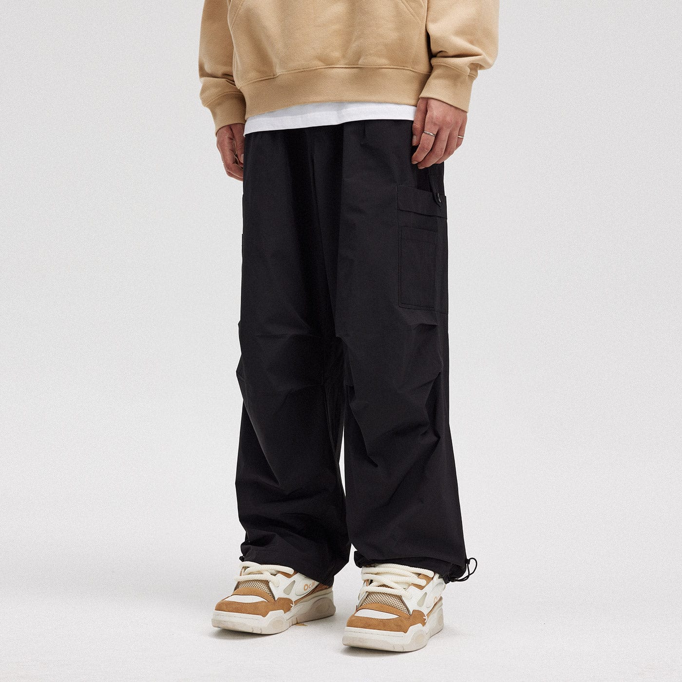 BONELESS Double Pleated Cargo Pants, premium urban and streetwear designers apparel on PROJECTISR.com, BONELESS