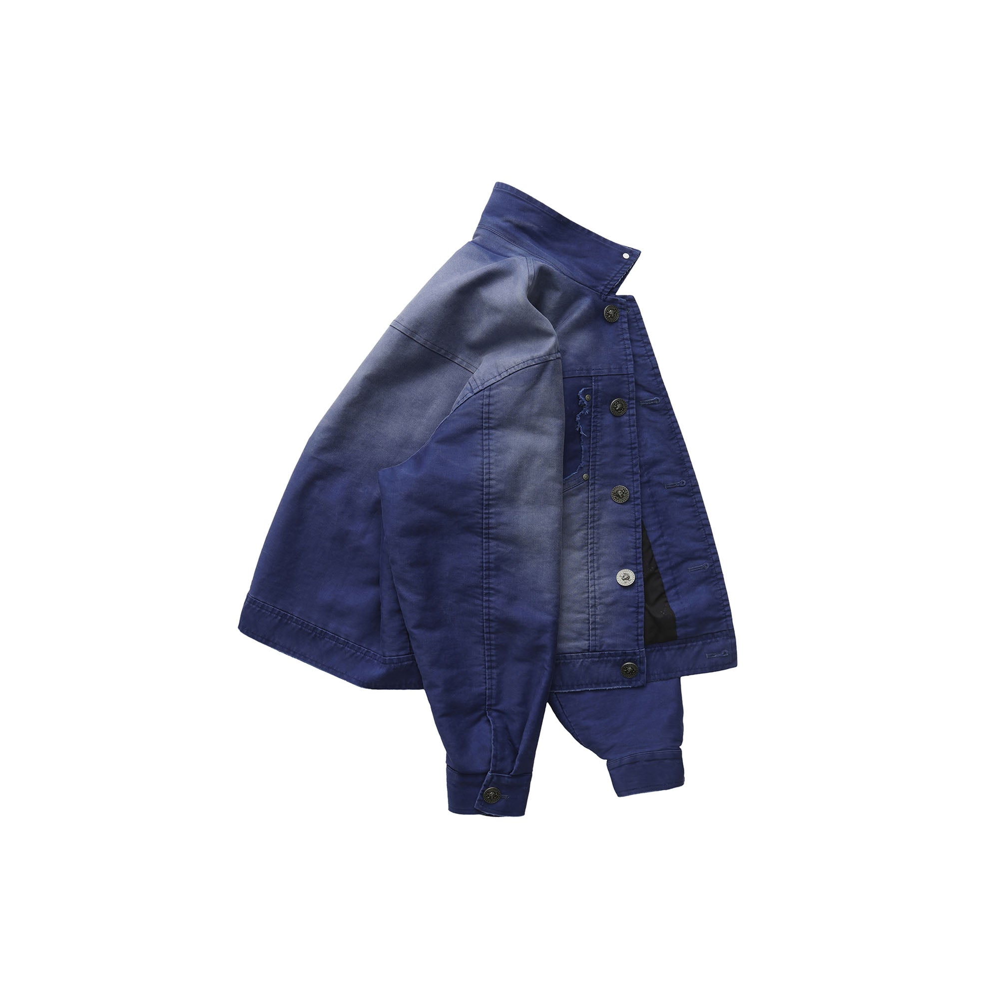 LUUUCAM Classic Distressed Washed Denim Jacket