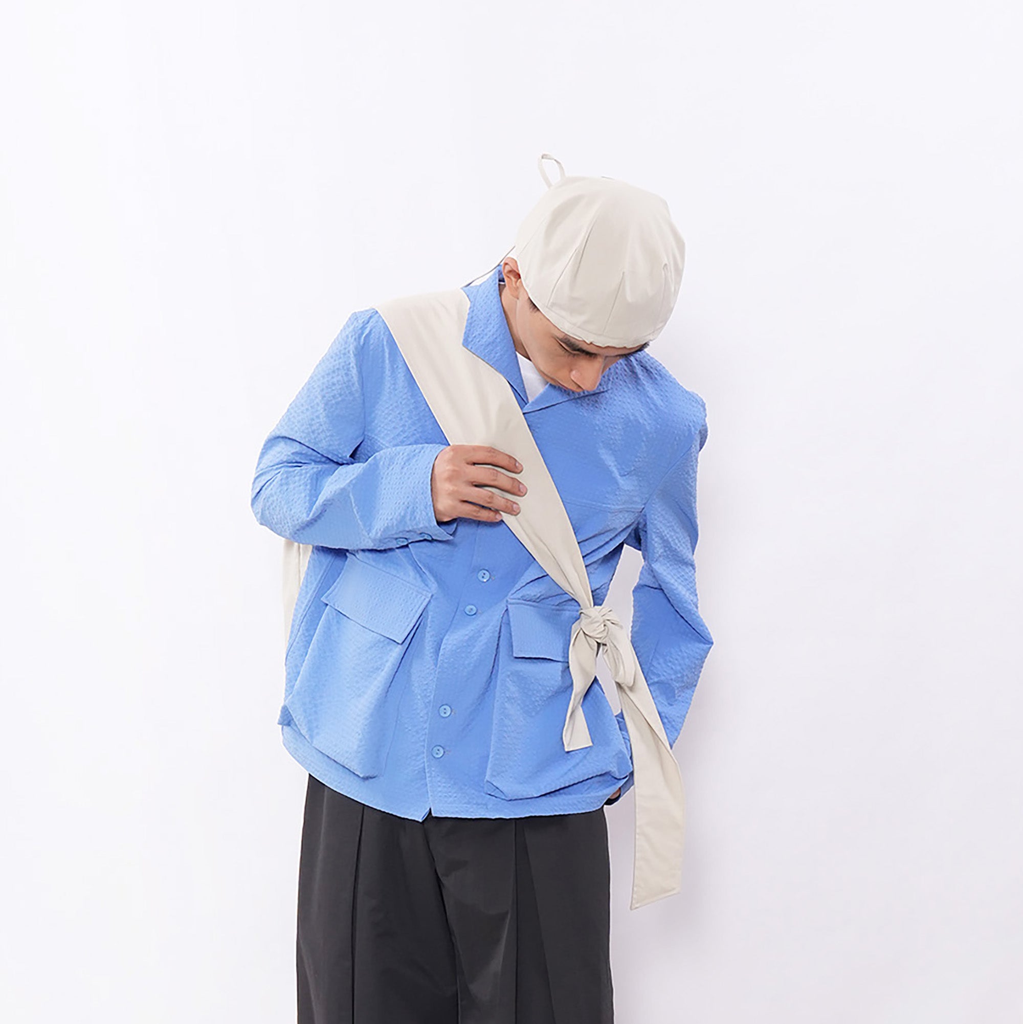 7440 37 1 Bubble-Texture Large Pocket Jacket, premium urban and streetwear designers apparel on PROJECTISR.com, 7440 37 1