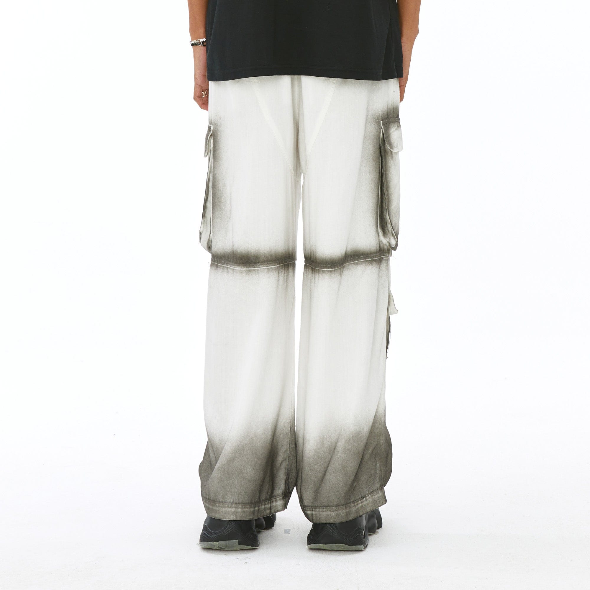 VANN VALRENCE Faded Spray-Dyed Multi-Pocket Cargo Pants, premium urban and streetwear designers apparel on PROJECTISR.com, VANN VALRENCE