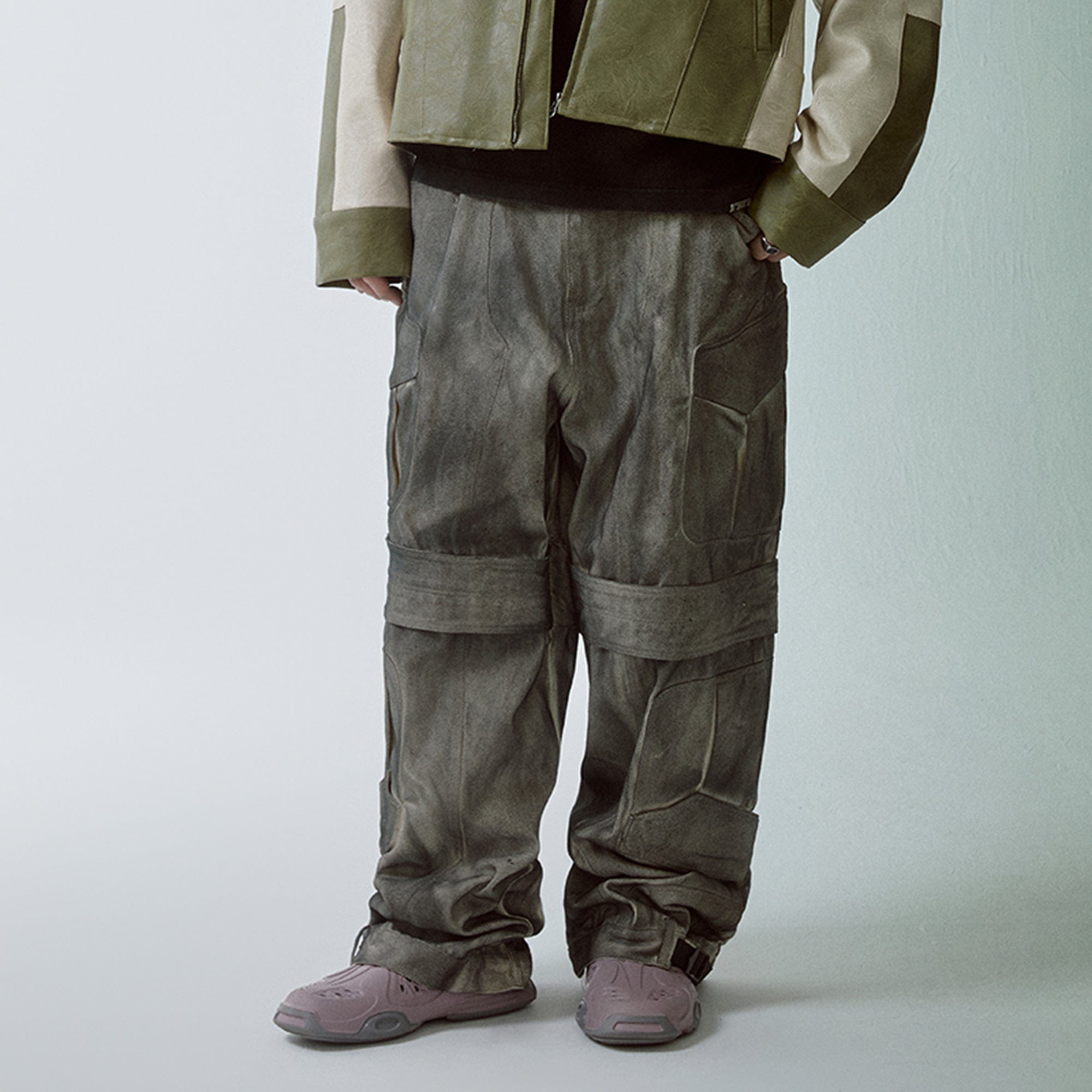 F2CE Retro Dirty Fit Double-Knee Cargo Pants