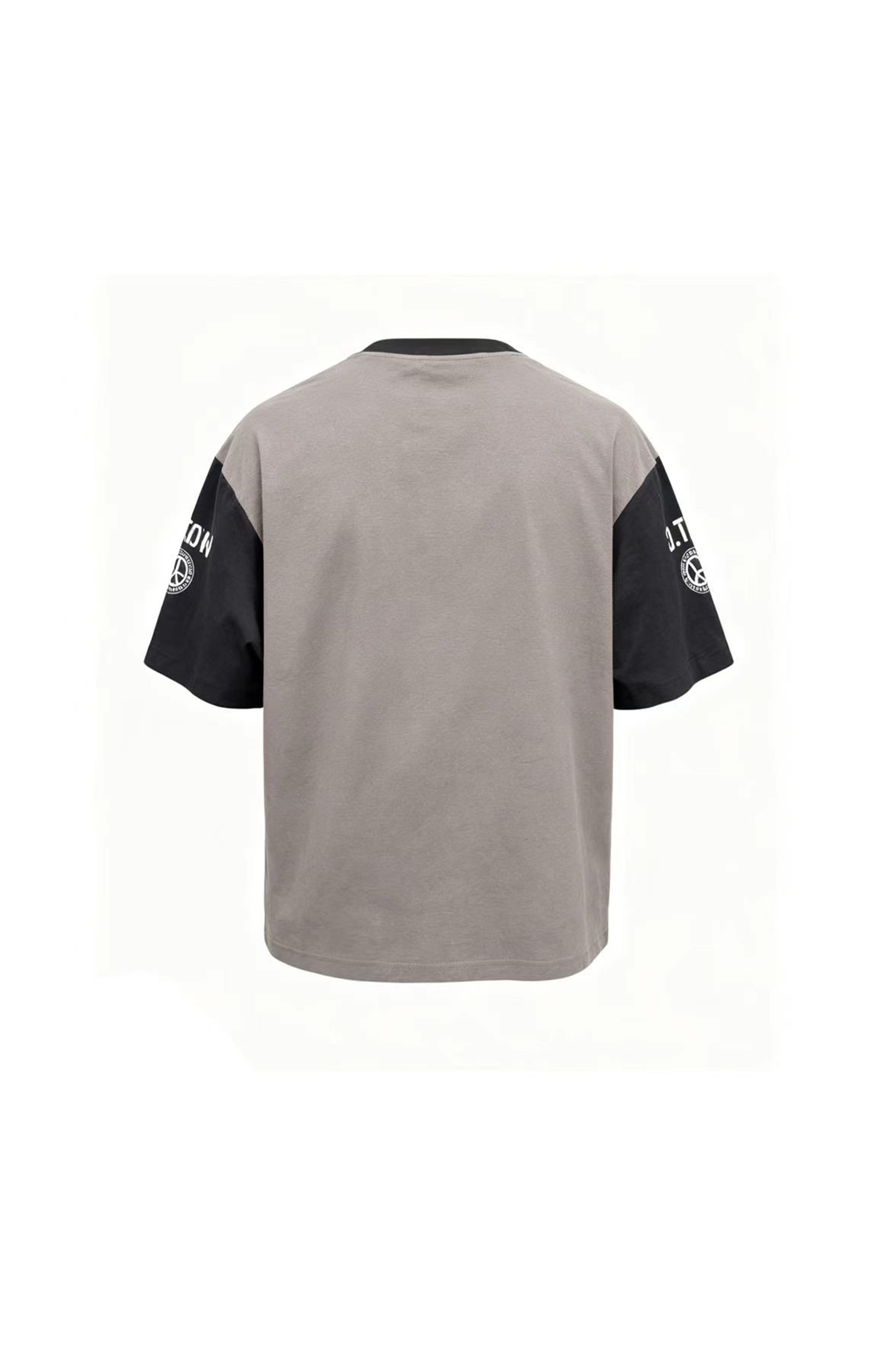 STEEPC Contrast Spliced Slogan T-Shirt, premium urban and streetwear designers apparel on PROJECTISR.com, STEEPC