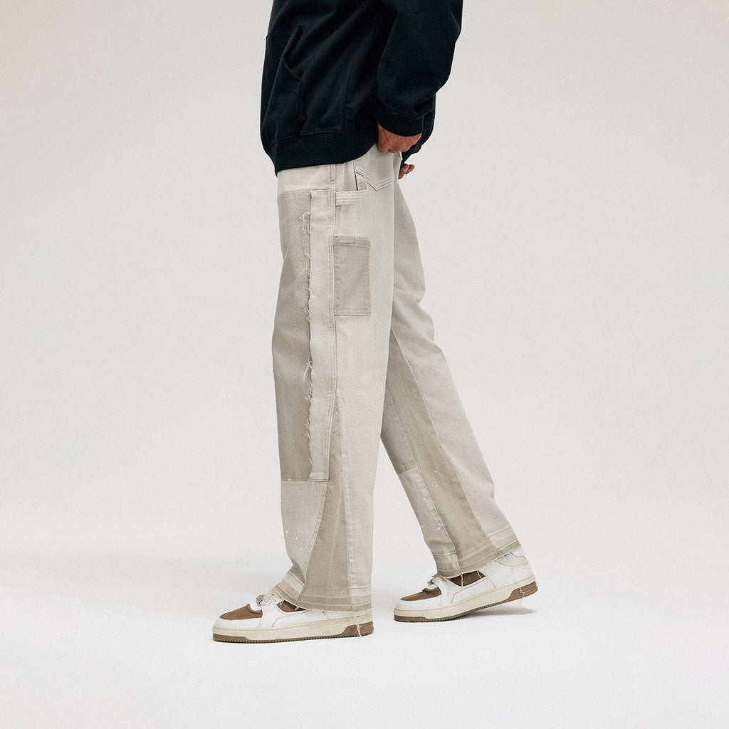 BONELESS Patchwork Double-Knee Pants, premium urban and streetwear designers apparel on PROJECTISR.com, BONELESS