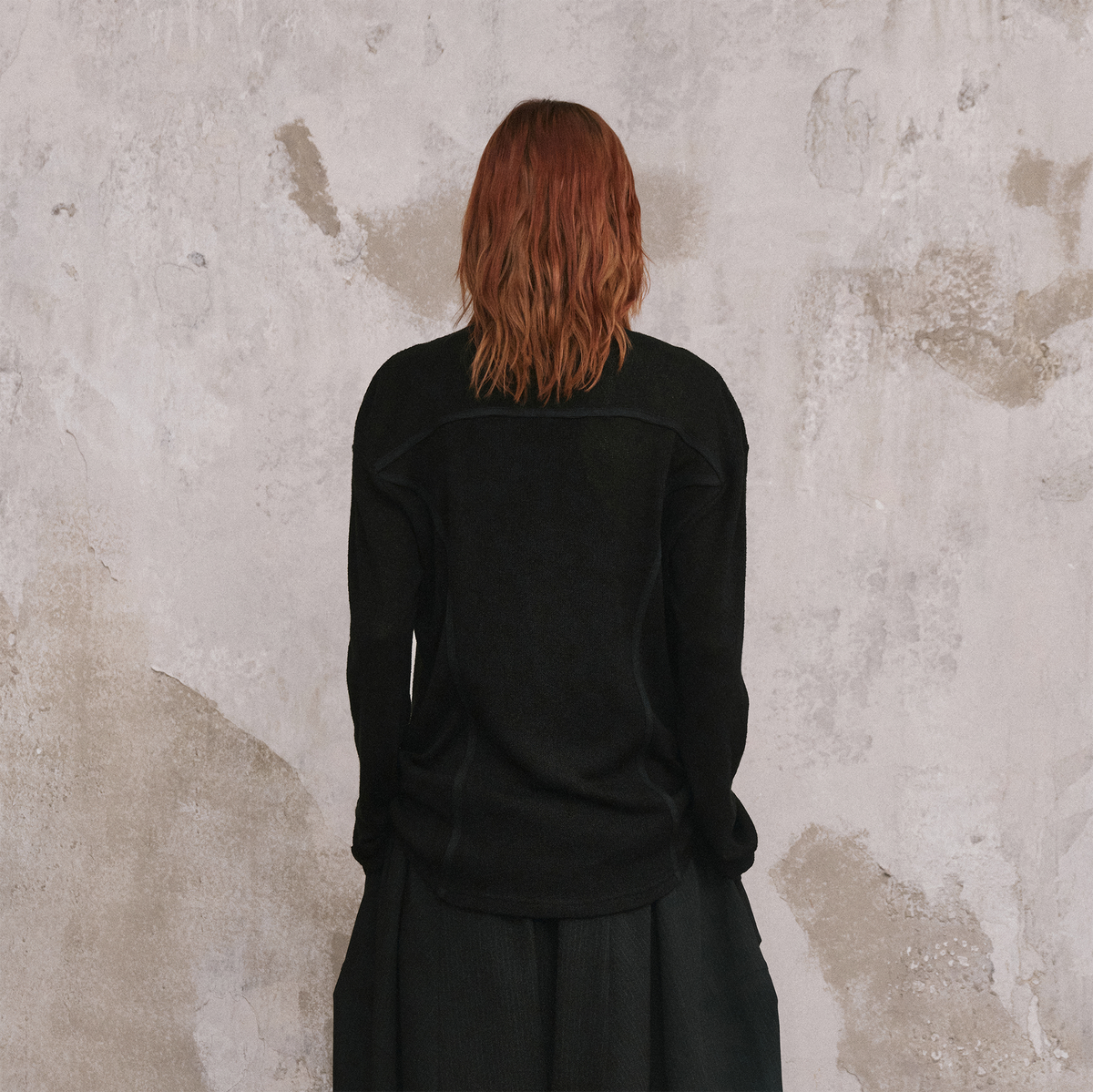 ILNya Nieternite Nifutur Curved Ribbed Zip-Up Sweater