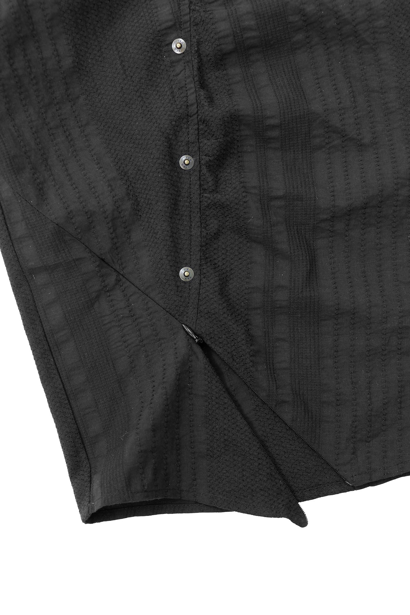 RELABEL Studded Detachable Scarf Shirt Black, premium urban and streetwear designers apparel on PROJECTISR.com, RELABEL