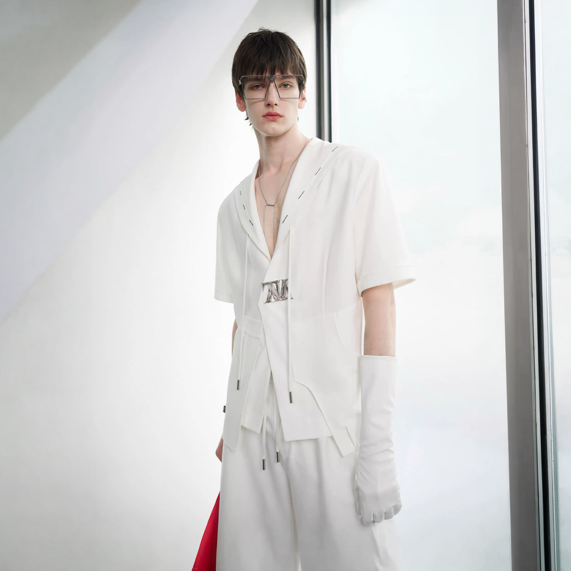 TIWILLTANG Minimal Sailor Collar Shirt