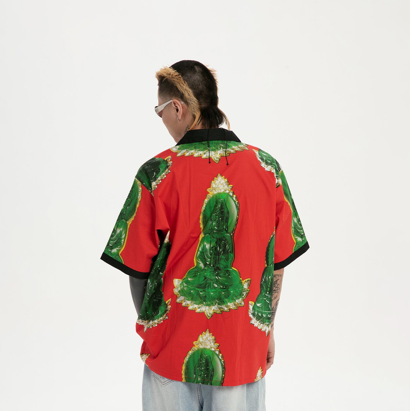 RTVG Retro Jade Bodhisattva Half-Shirt