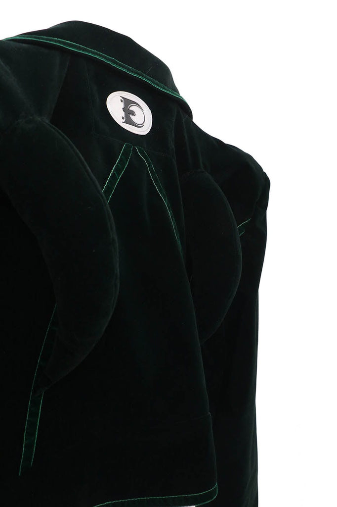 EMBRYO Devil Horned Velvet Cropped Jacket, premium urban and streetwear designers apparel on PROJECTISR.com, EMBRYO