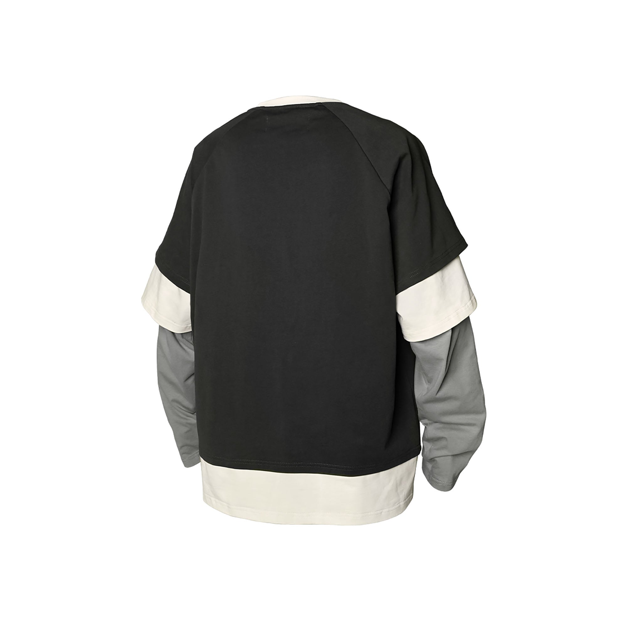 RELABEL Layered Lace-Up Sweatshirt Gray, premium urban and streetwear designers apparel on PROJECTISR.com, RELABEL
