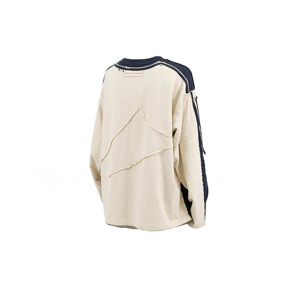 RELABEL Frayed Raw Edge Washed Crewneck Sweatshirt
