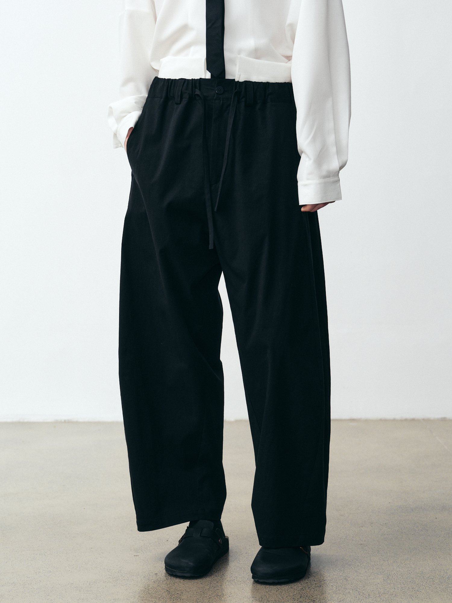 GRAINMUSTARD High-Waist Tie-Waist Pants