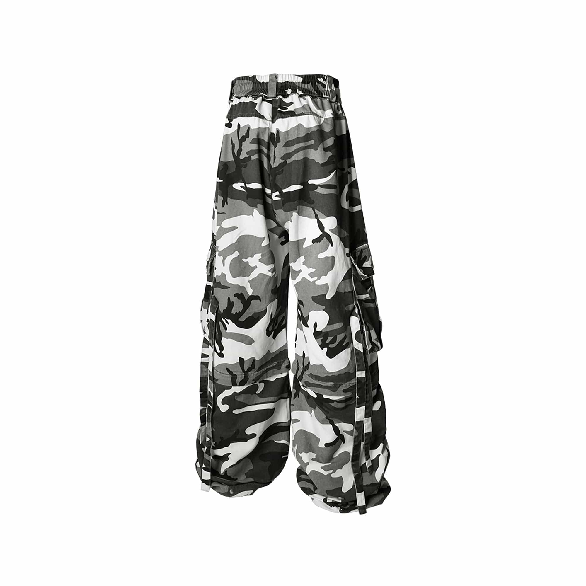 RELABEL Detachable Beaded Drawstring Cargo Camo