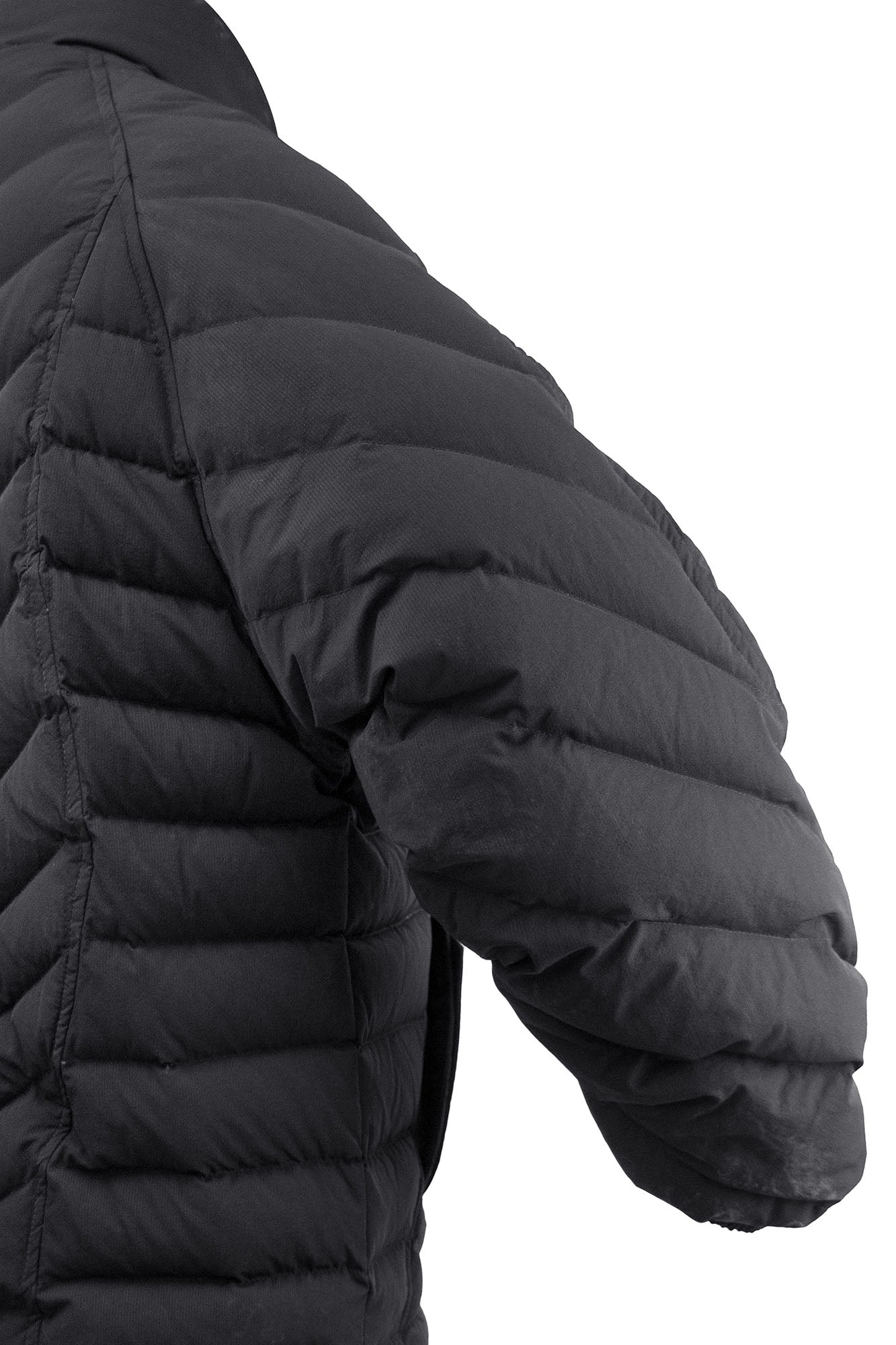 RELABEL V-Segment Ribcage Puffer Jacket Black
