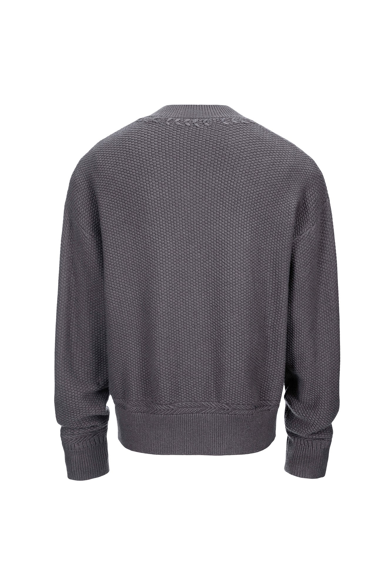 CATSSTAC Wheat-Weave V-Neck Oversized Sweater, premium urban and streetwear designers apparel on PROJECTISR.com, CATSSTAC