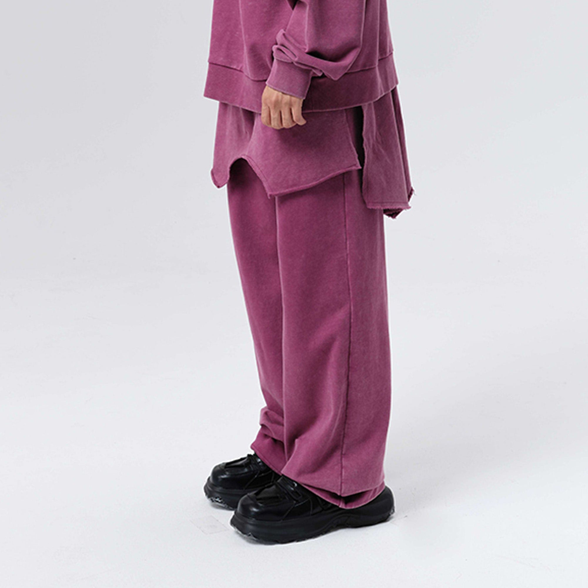VANN VALRENCE Double-Layered Panel Deconstructed Drawstring Pants, premium urban and streetwear designers apparel on PROJECTISR.com, VANN VALRENCE