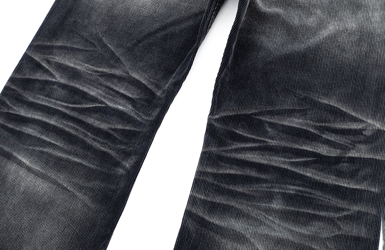 IN EXISTENCE Star Embroidered Corduroy Flare Jeans, premium urban and streetwear designers apparel on PROJECTISR.com, IN EXISTENCE