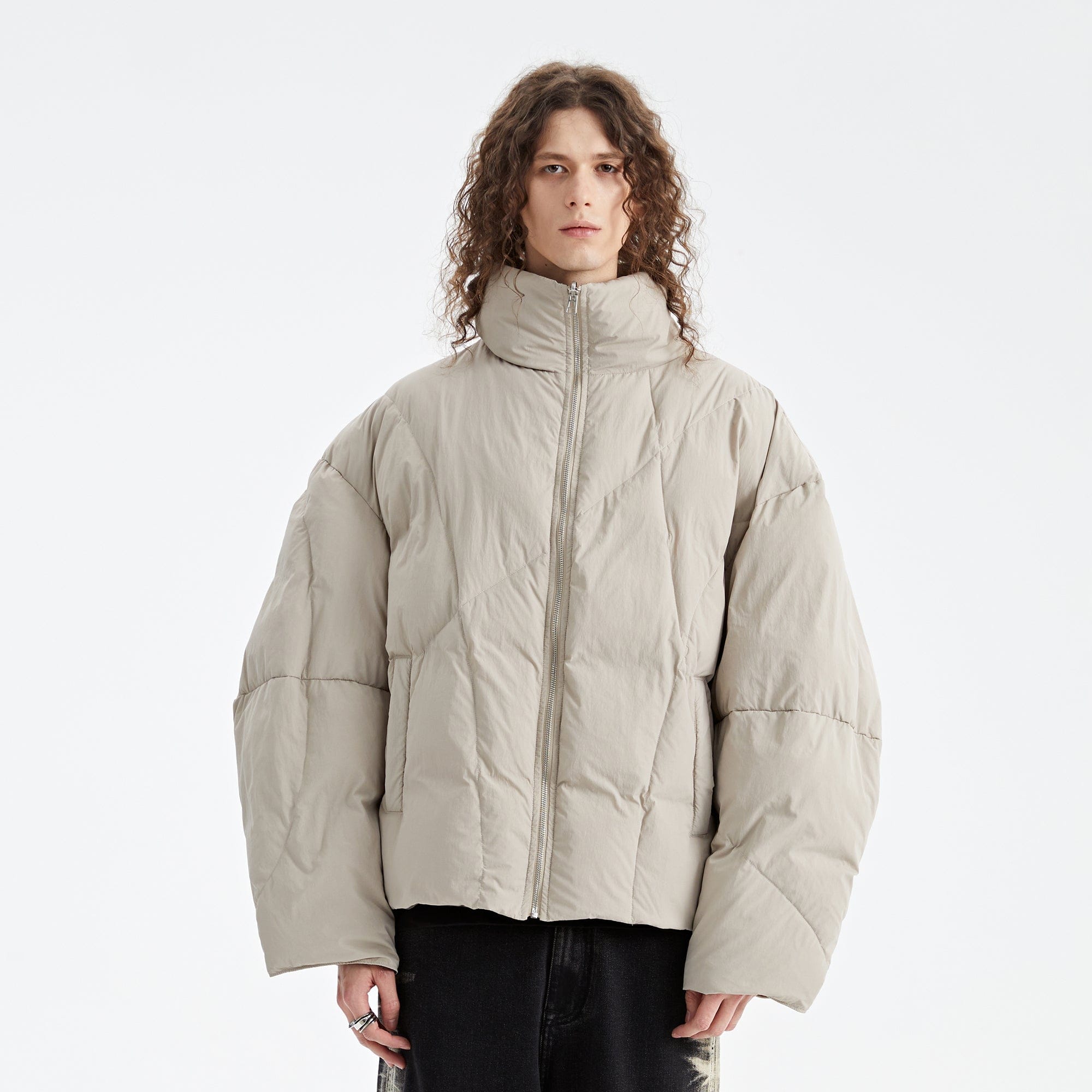 ORGANIC EMOTION Reversible Oversized Waterproof Down Jacket