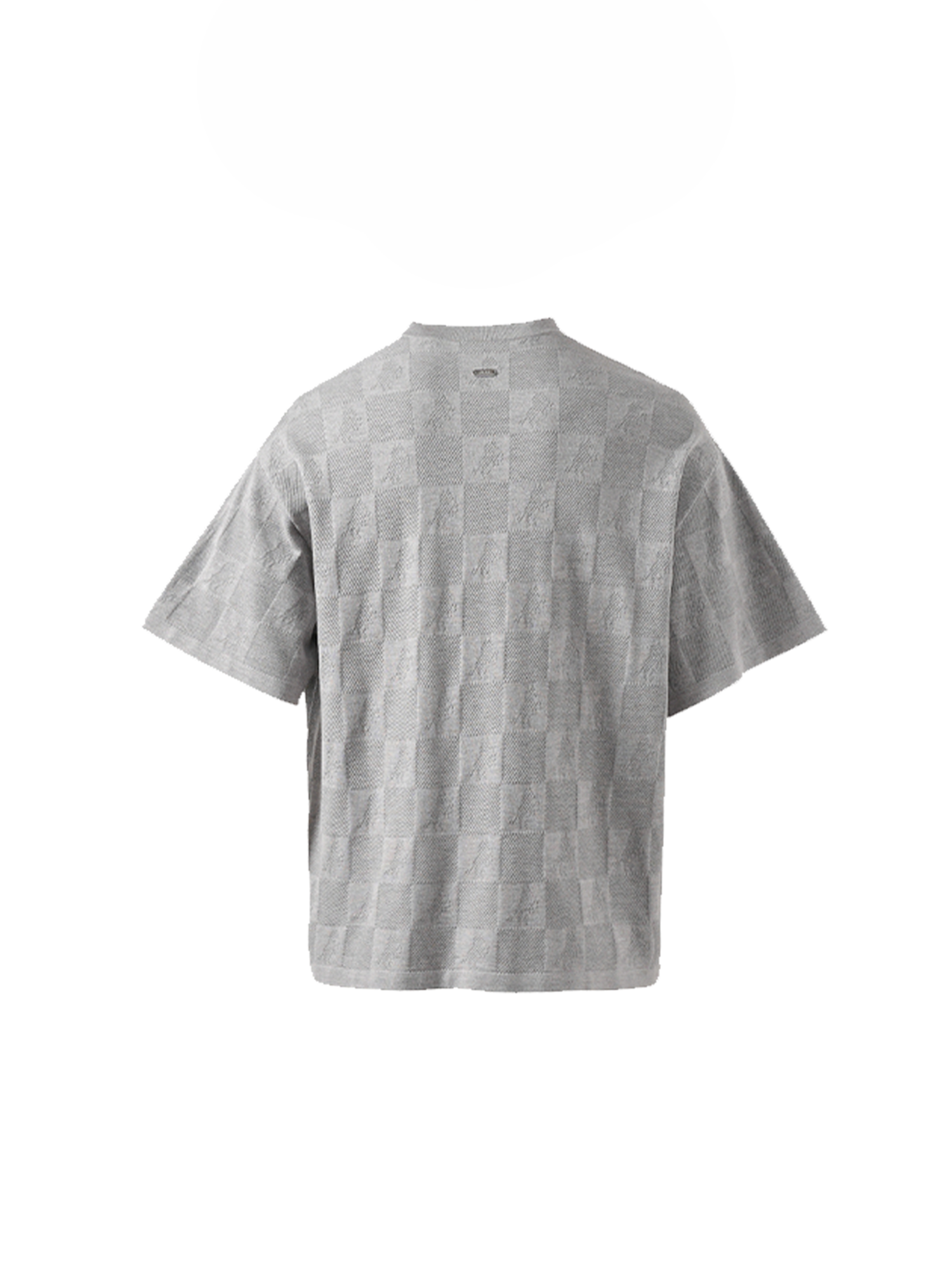 PMW Checkerboard Horse Jacquard Knitted T Shirt, premium urban and streetwear designers apparel on PROJECTISR.com, PMW
