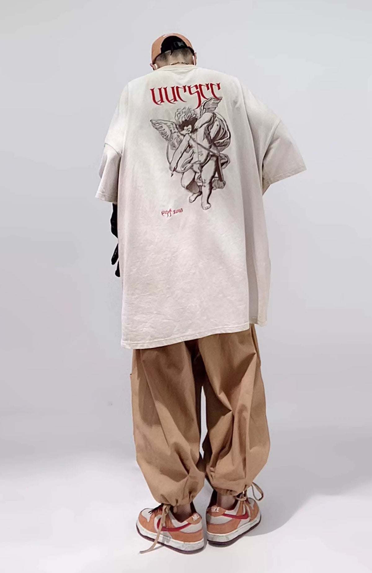 UUCSCC Retro Washed Embroidered Oversized Heavyweight T-Shirt