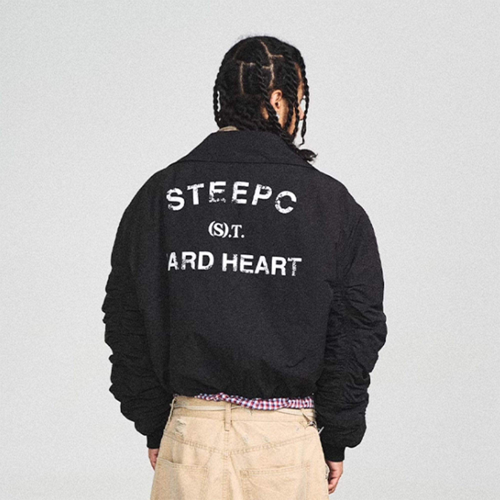 STEEPC Hard Heart Modern Bomber Jacket