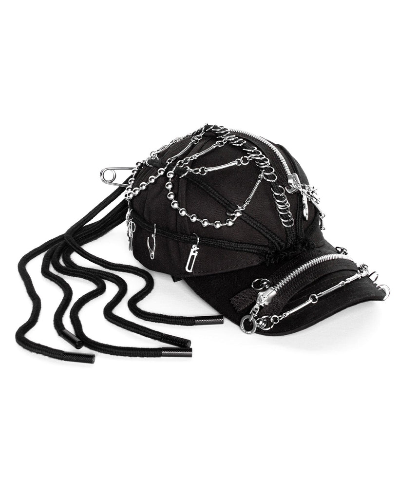 INSIDE OUT Metal String Zip Dreadlock Cap, premium urban and streetwear designers apparel on PROJECTISR.com, INSIDE OUT