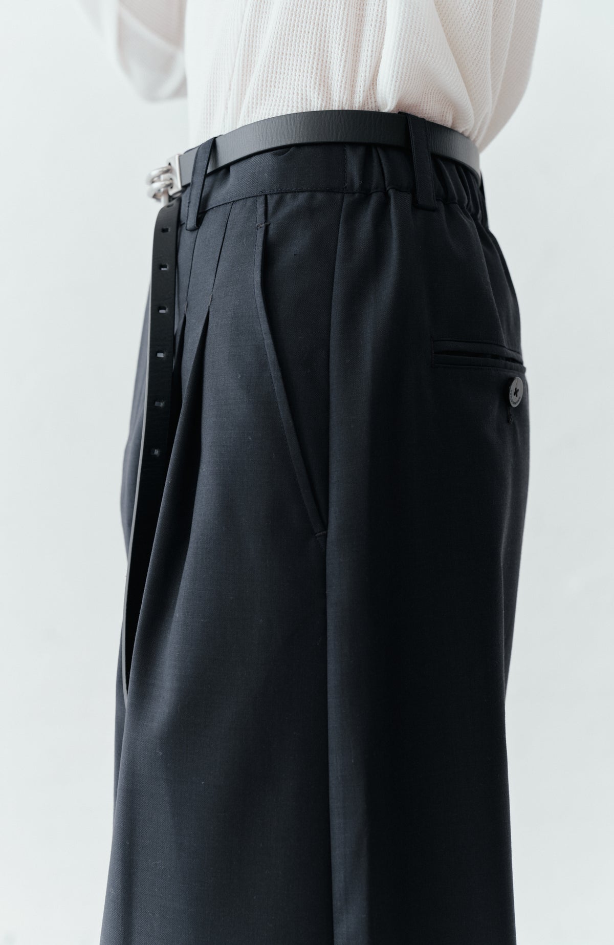 GRAINMUSTARD High-Waist Wide-Leg Trousers