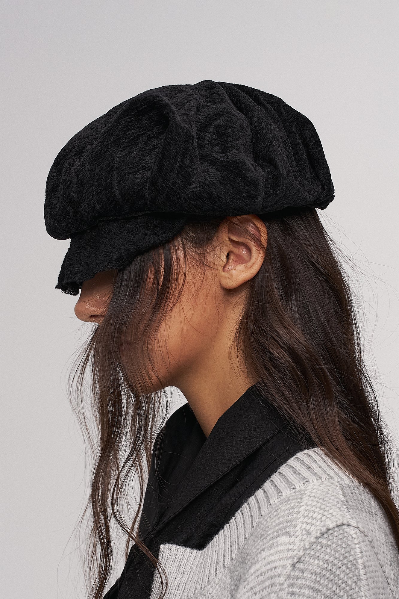 ILNya Nieternite Nifutur Lace-Jacquard Newsboy Cap