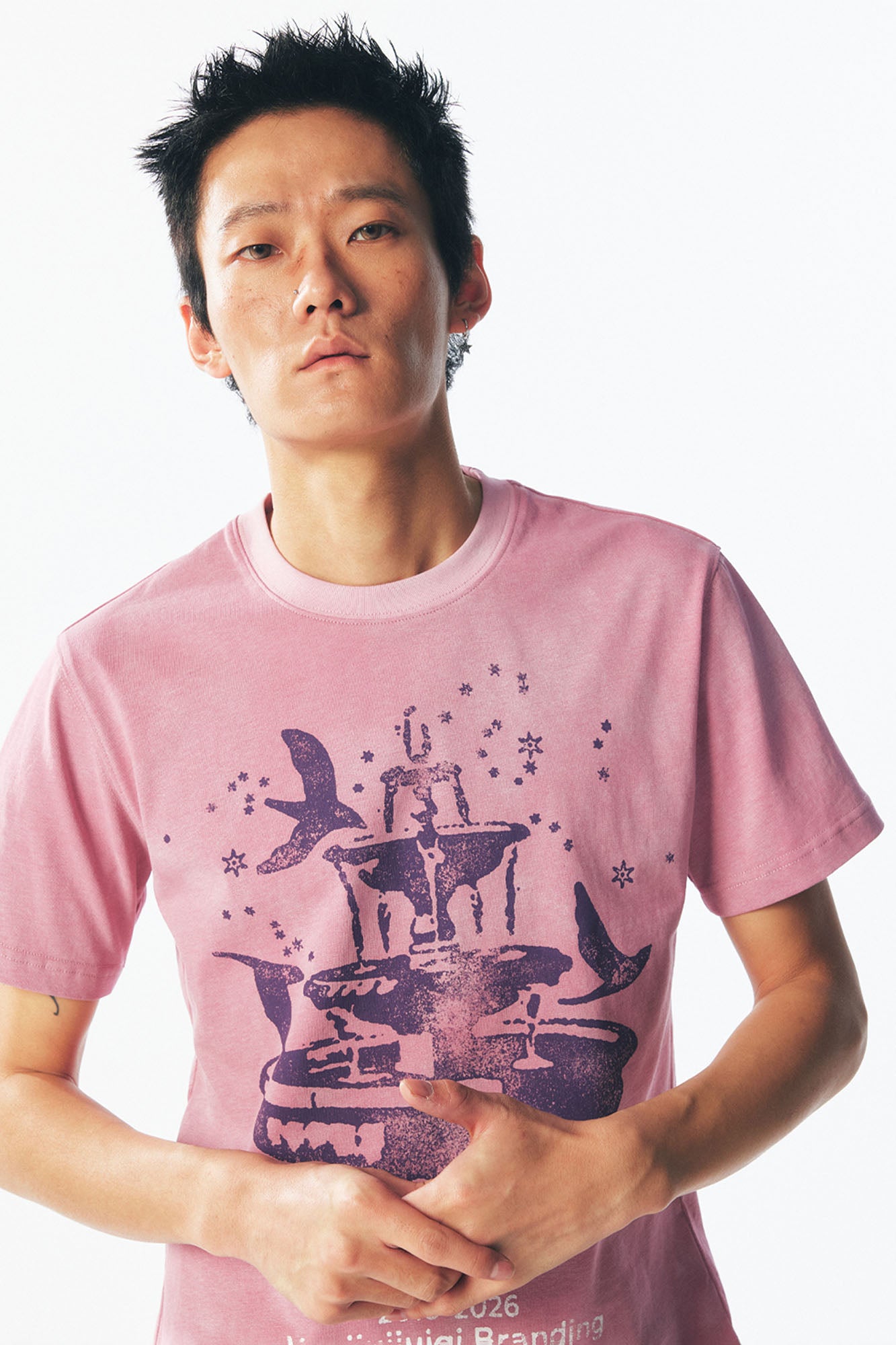 1997 POSTOFFICE Fountain Dove Distressed Tee, premium urban and streetwear designers apparel on PROJECTISR.com, 1997 POSTOFFICE