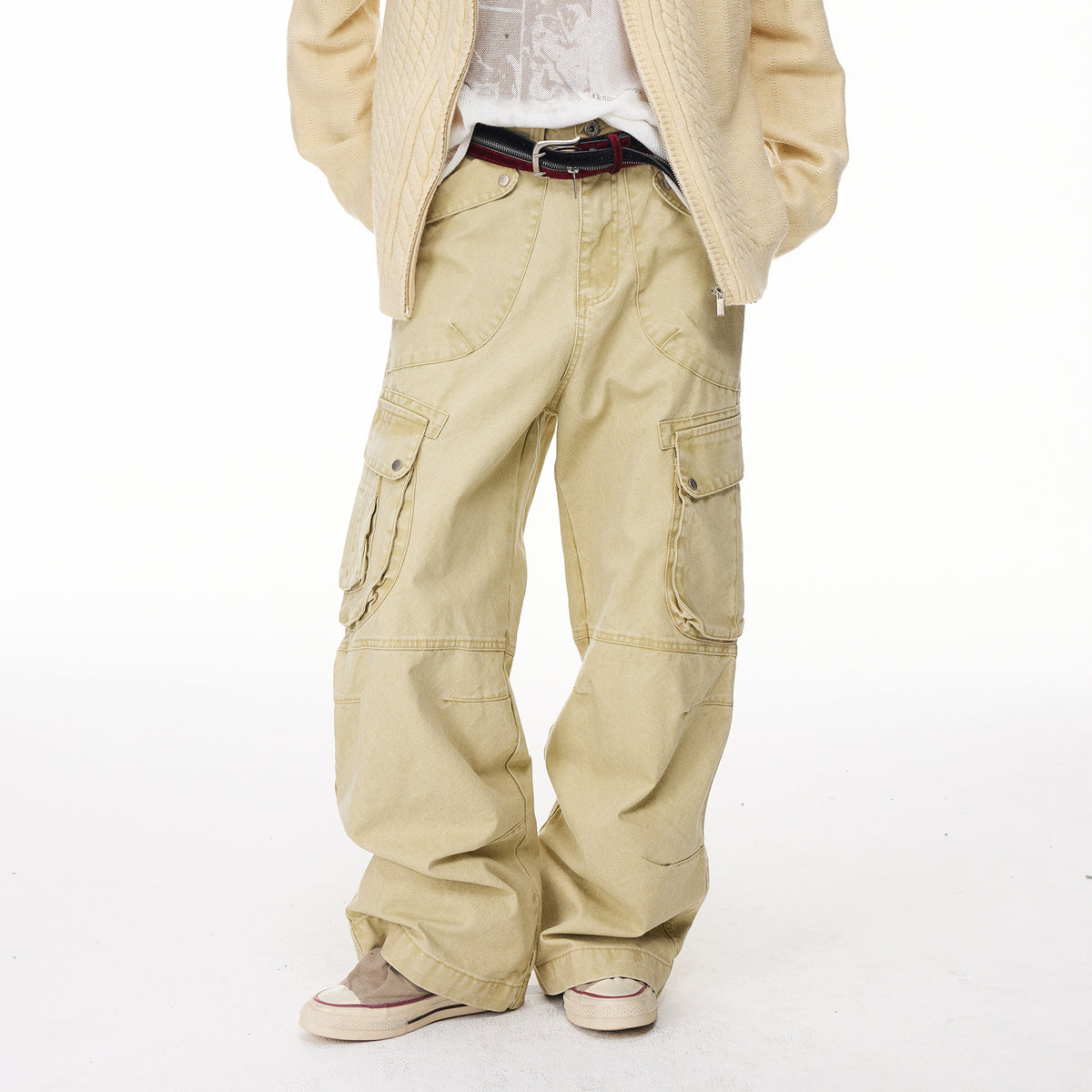 BOTANICA Deconstructed Multi-Pocket Washed Cargo Jeans