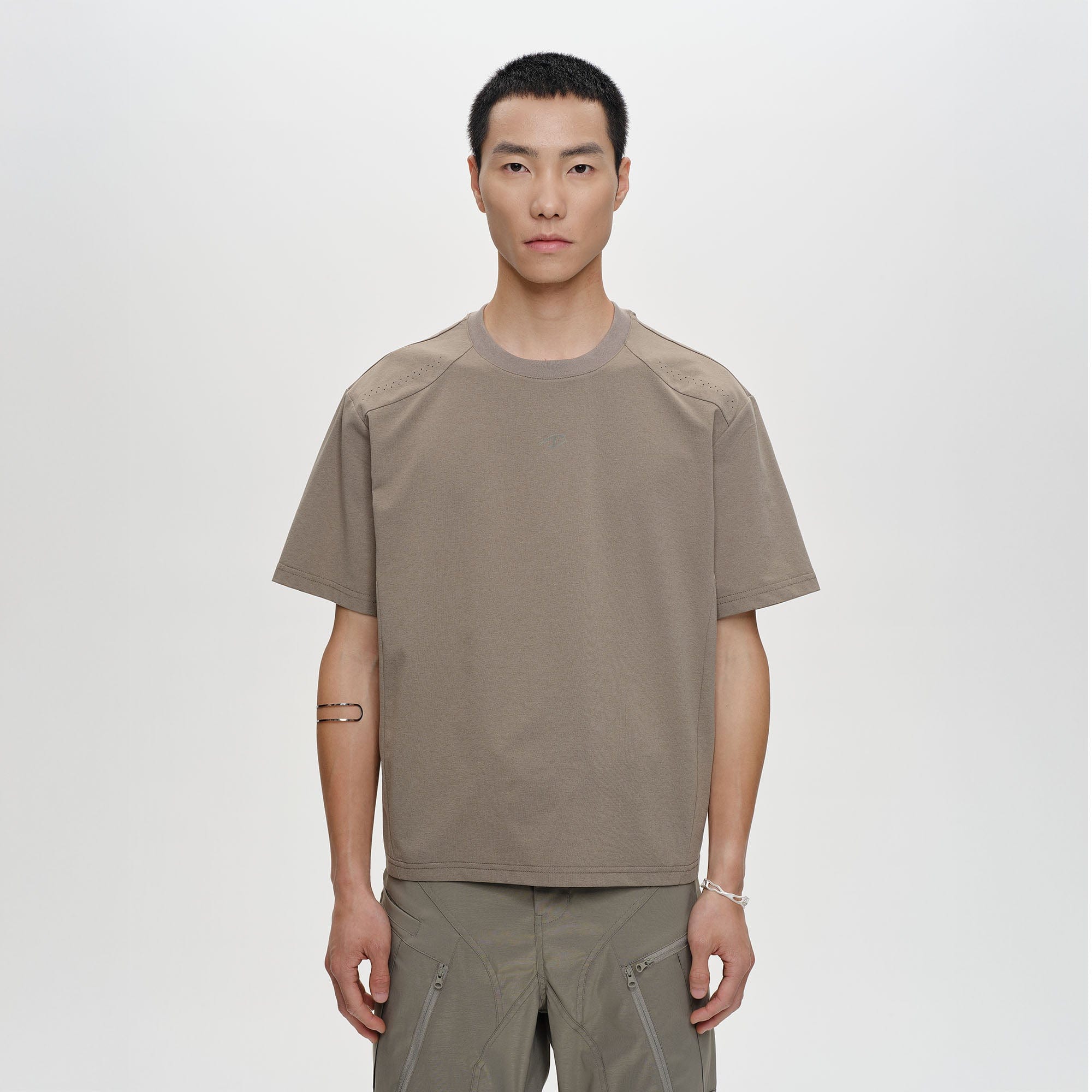CATSSTAC Laser-Vent Paneled Tech T-Shirt, premium urban and streetwear designers apparel on PROJECTISR.com, CATSSTAC