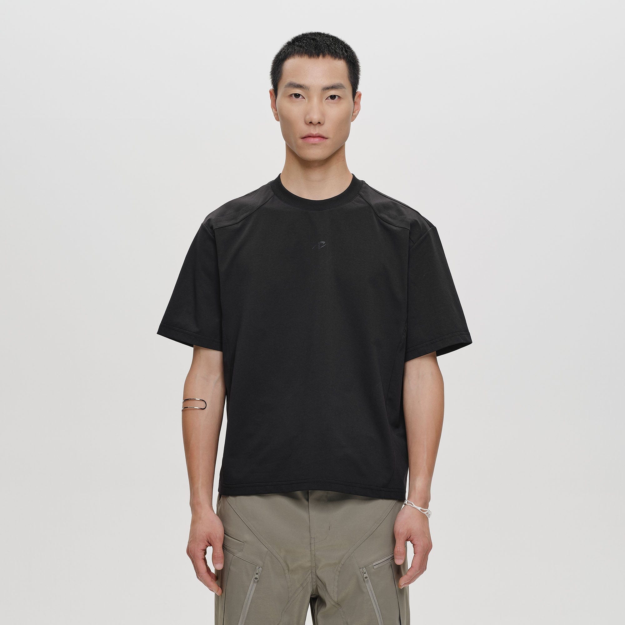 CATSSTAC Laser-Vent Paneled Tech T-Shirt, premium urban and streetwear designers apparel on PROJECTISR.com, CATSSTAC