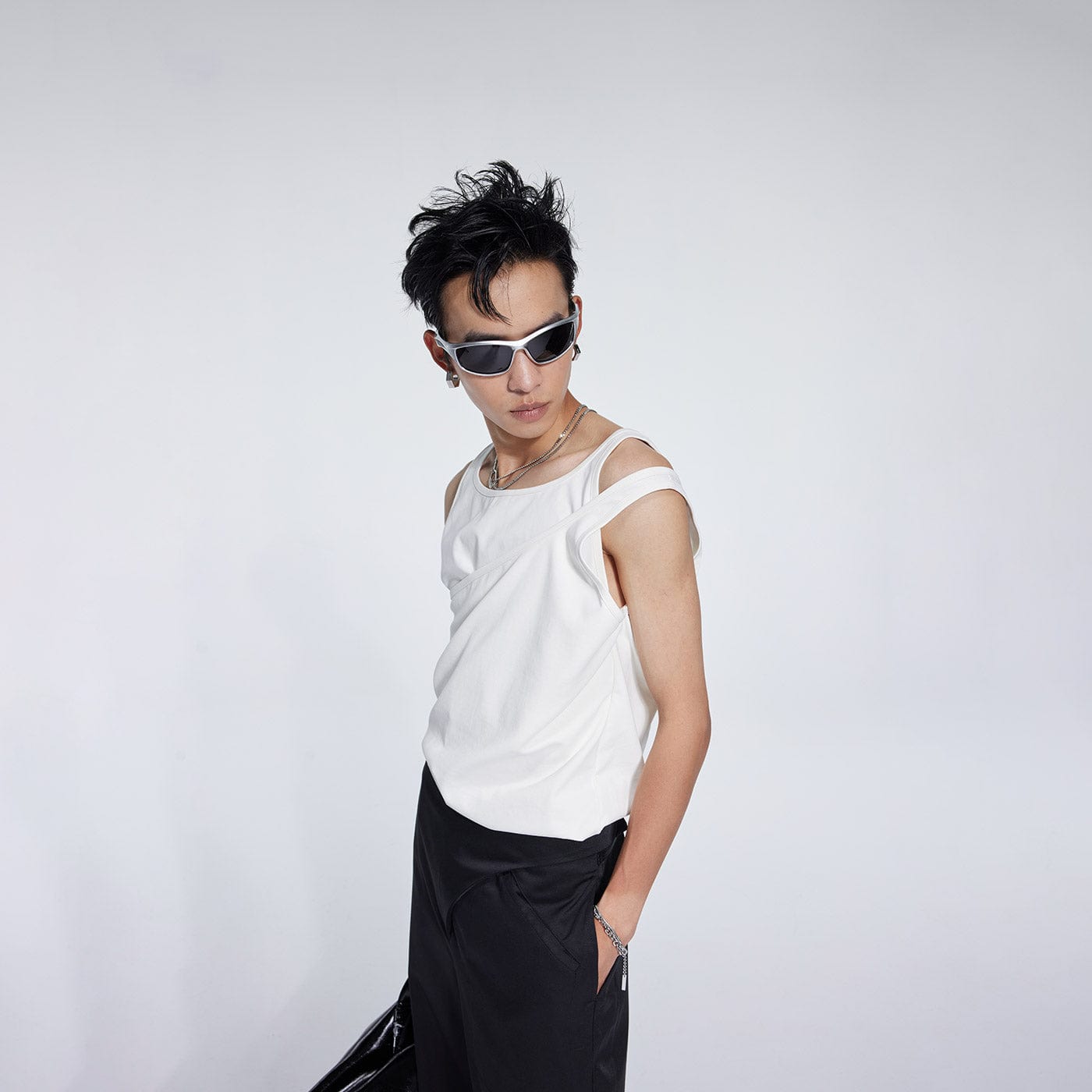 WHISTLEHUNTER Double-Layered Tank Top, premium urban and streetwear designers apparel on PROJECTISR.com, WHISTLEHUNTER